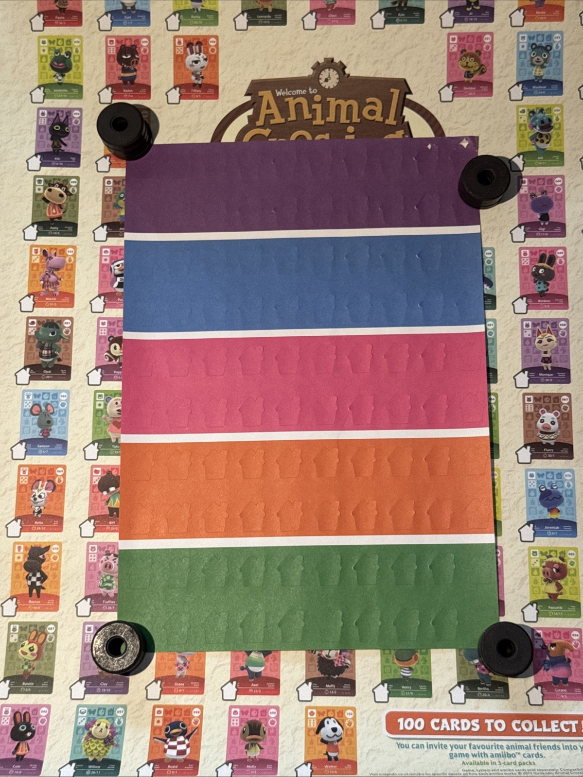 ANIMAL CROSSING Happy Home Designer – Rare Checklist Poster 11″ x 17″ Stickers