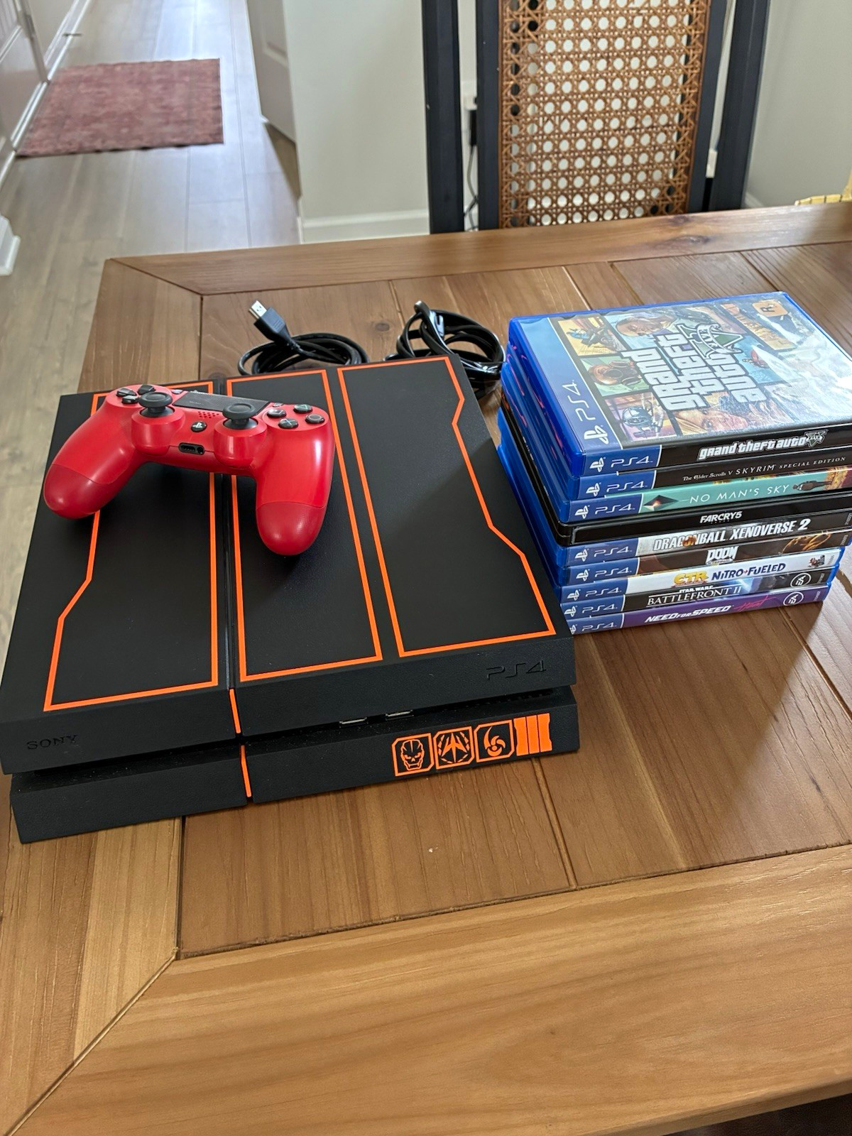 Sony PlayStation 4 BO3 Limited Edition 1TB Console with 9 Games