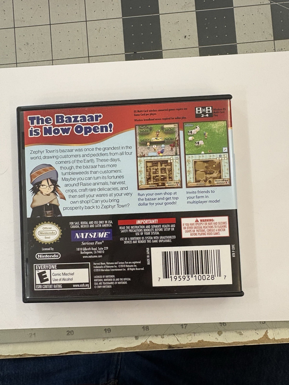 Nintendo Ds Harvest Moon Grand Bazaar Tested Complete Box