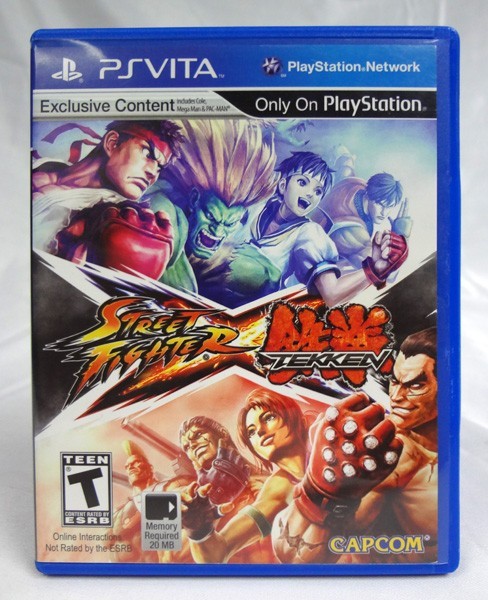 Sony PS Vita 2012 Street Fighter X Tekken Video Game Case & Cartridge Only!