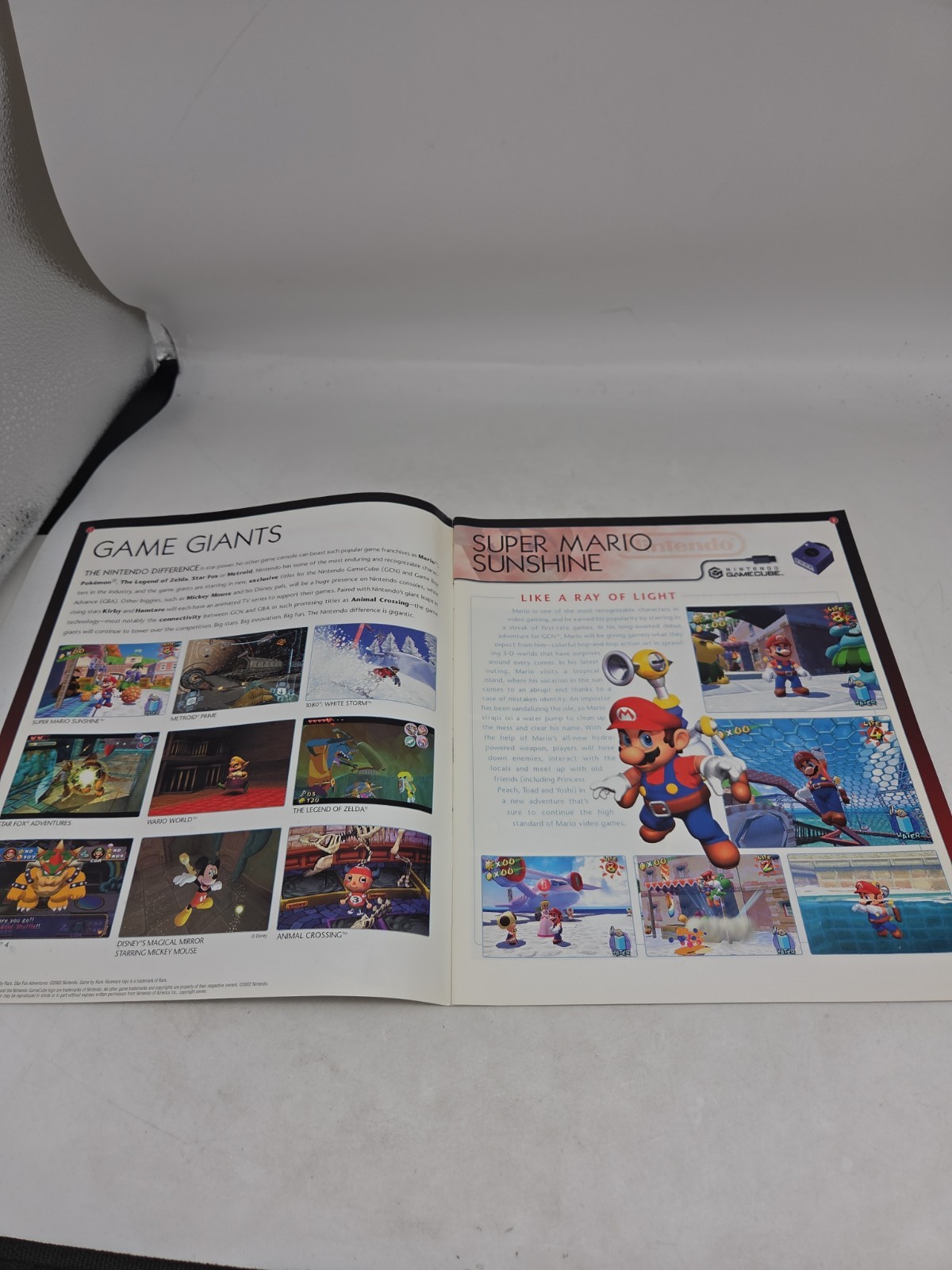 Nintendo Power E3 2002 Promotional Catalog Mario Sunshine Zelda Metroid Star Fox