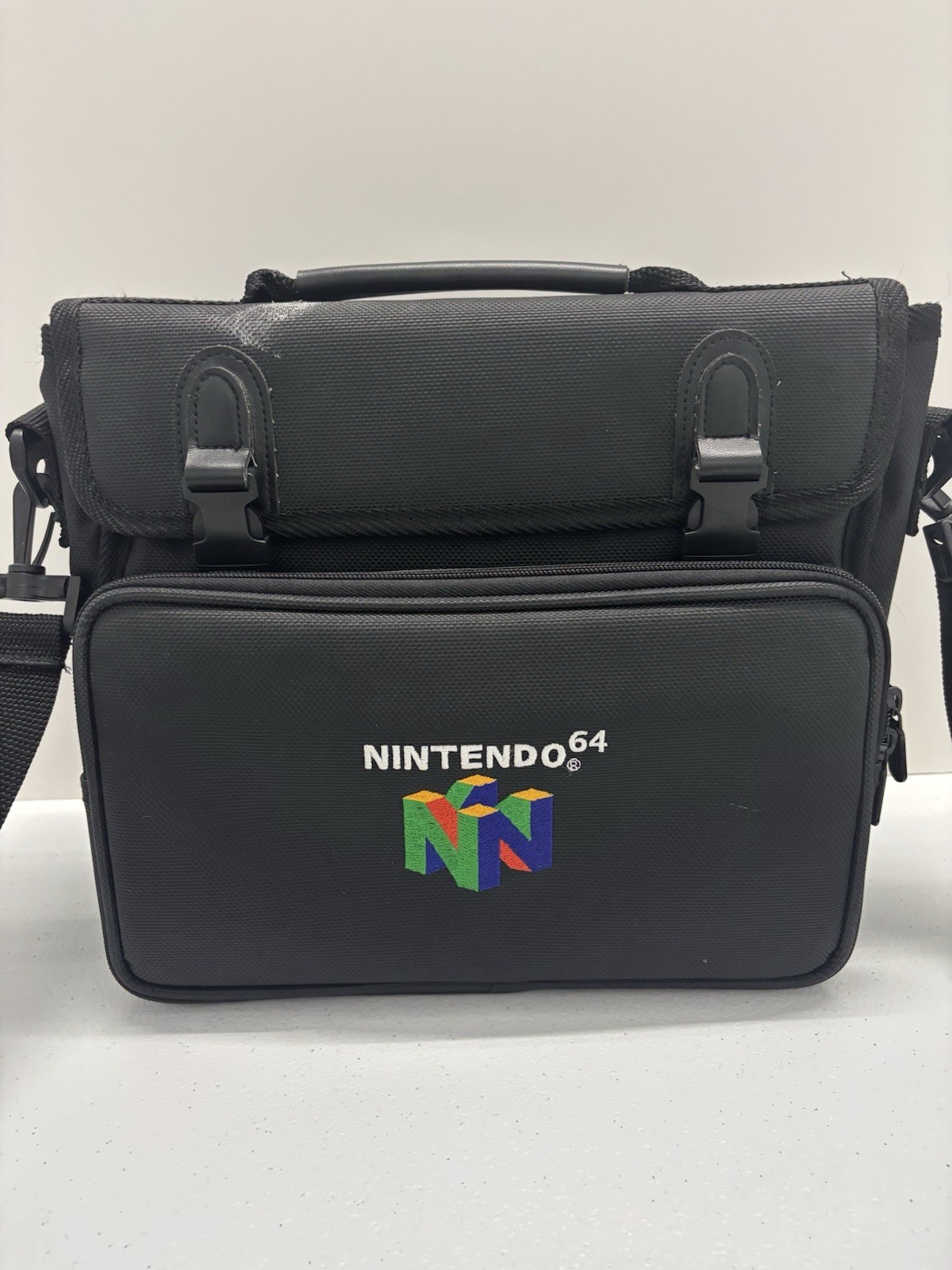 Vintage Nintendo 64 Console Carrying Case Travel Bag With Strap Padded Retro