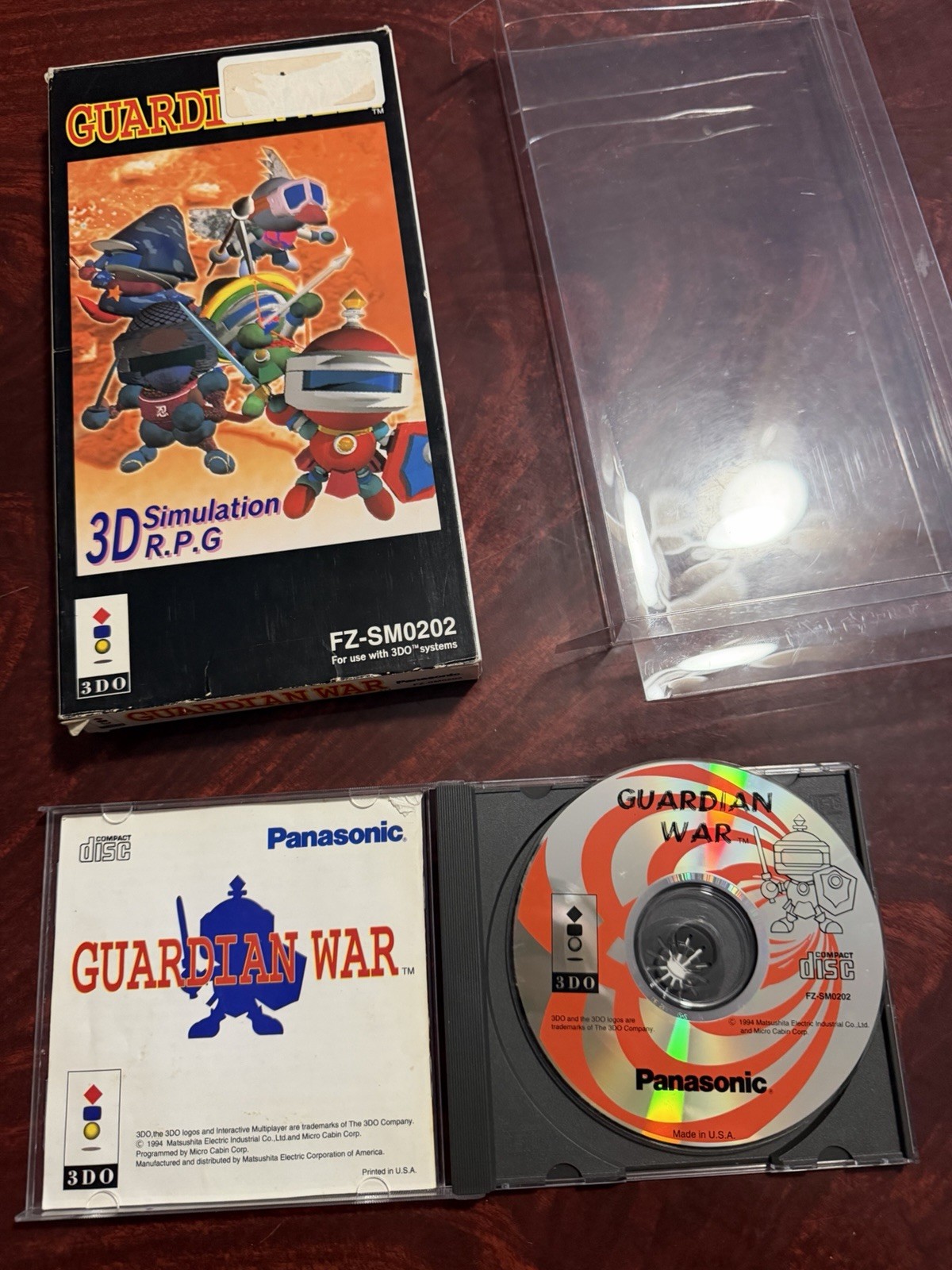 Guardian War (Panasonic 3DO, 1995) Complete Longbox CIB Authentic Tested