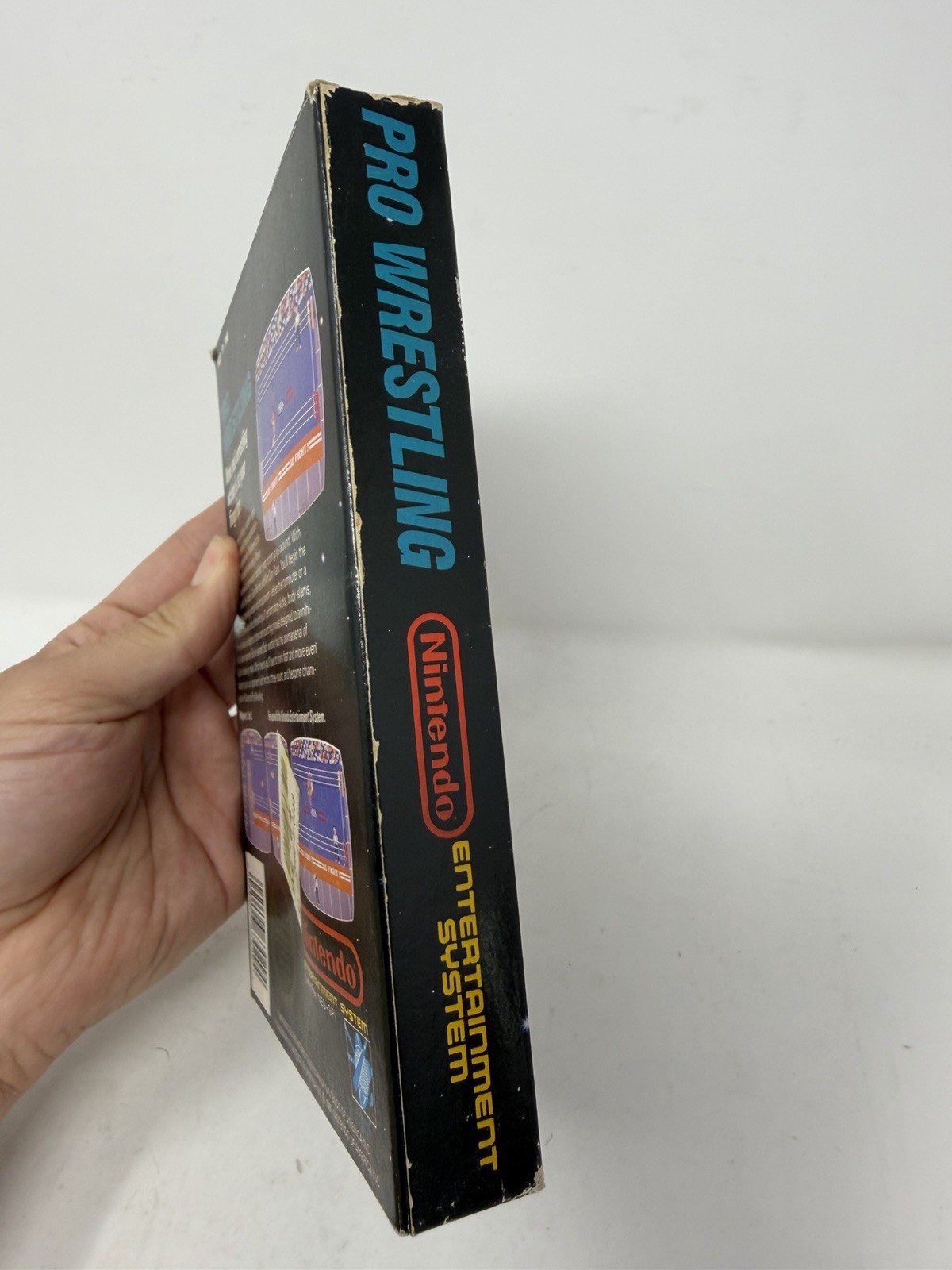 Pro Wrestling (Nintendo NES, 1987) Complete CIB 3-Screw Cart