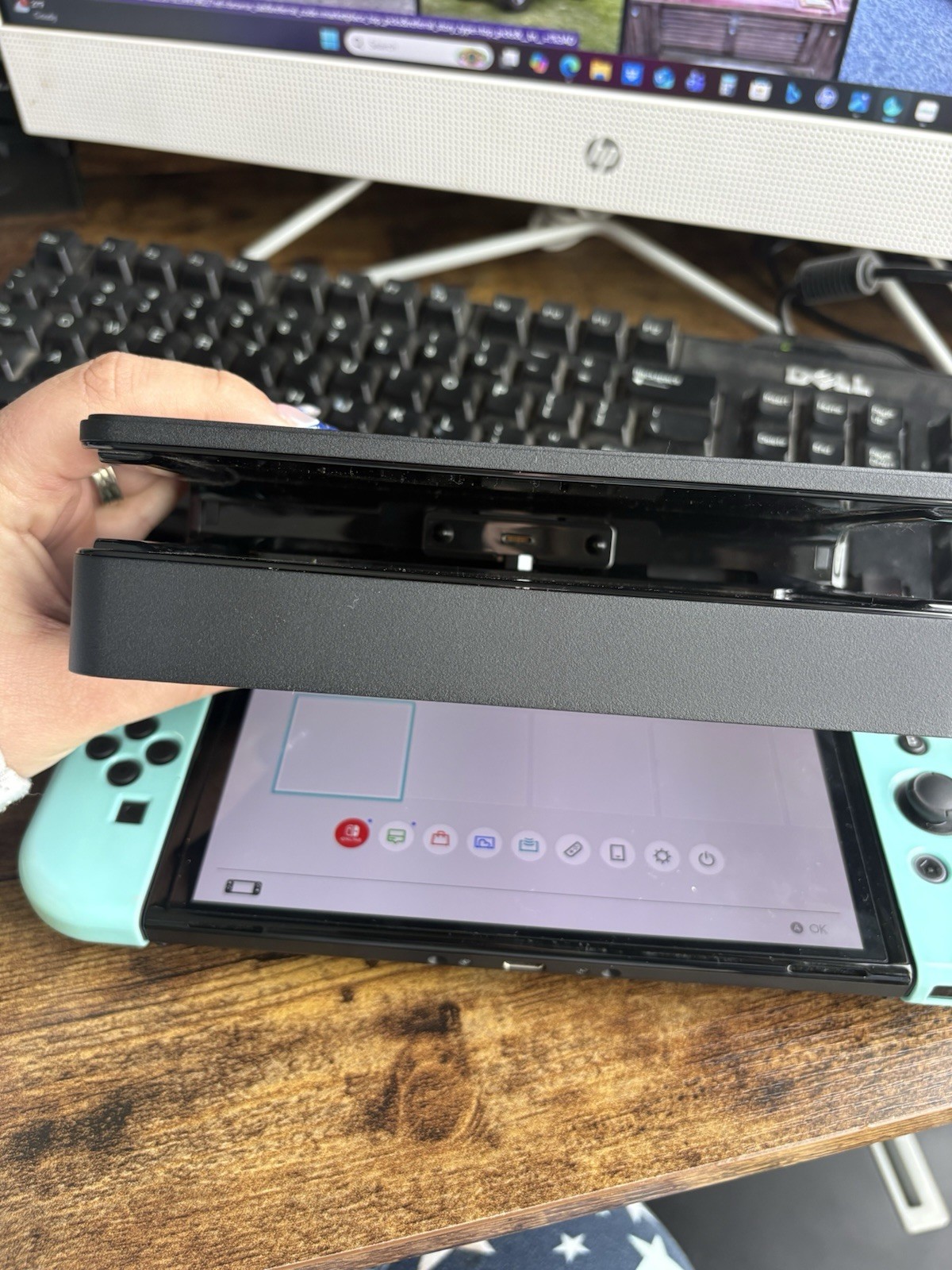 Nintendo Switch (OLED Model) Super Smash Bros. Bundle 64GB Console – Gray