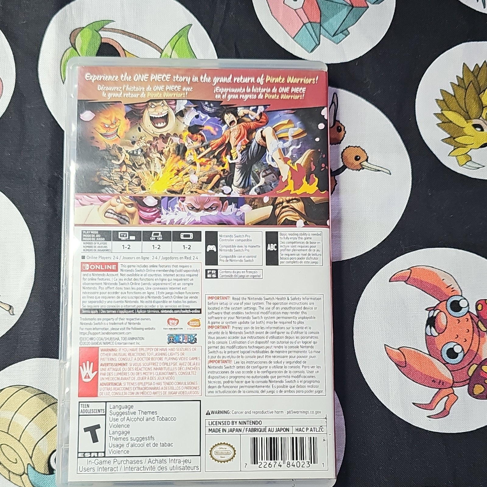 BANDAI NAMCO One Piece: Pirate Warriors 4 Switch w/ Case Multiplayer Online