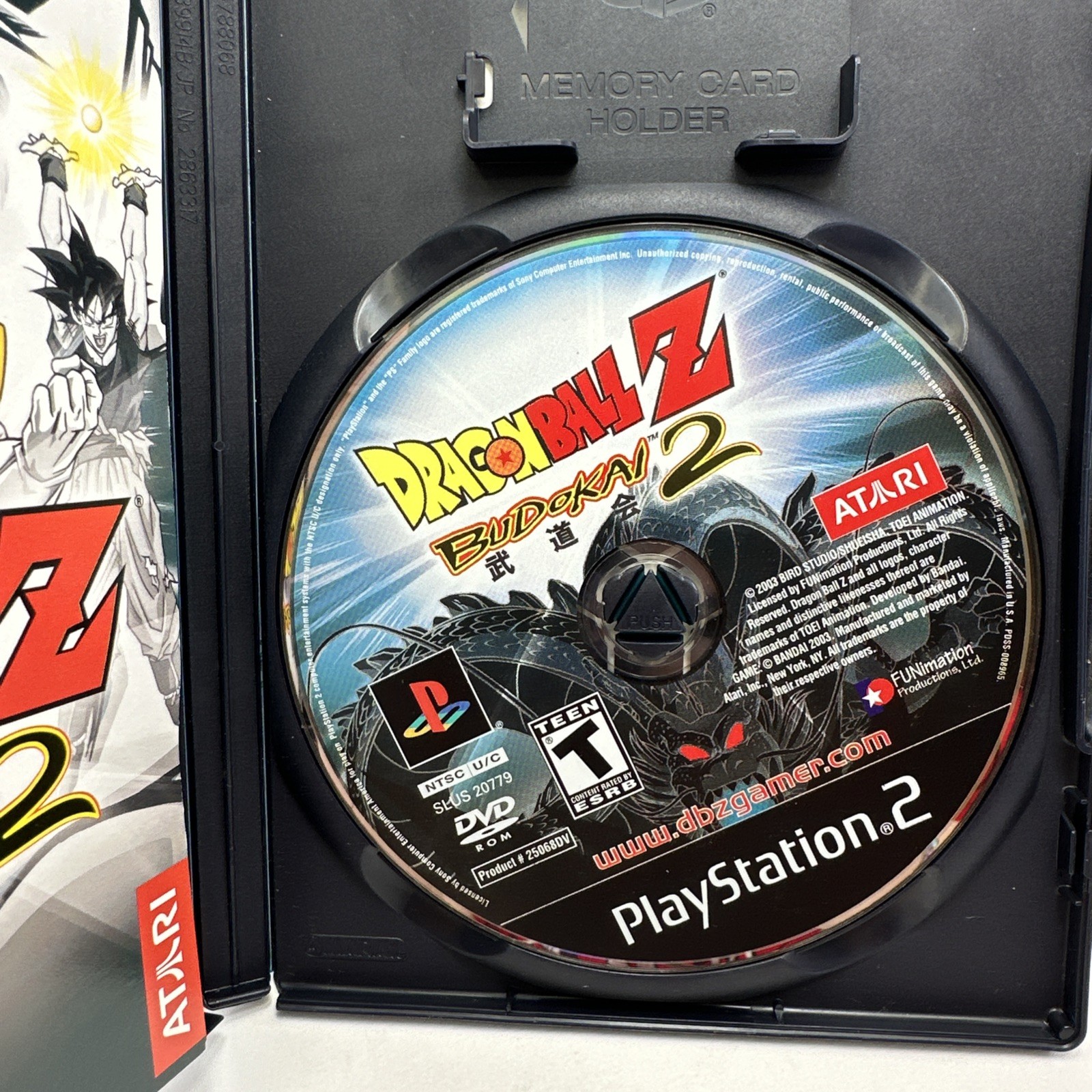 Dragon Ball Z Budokai 2 Sony PlayStation 2 PS2 Complete W Manual CIB Black Lable
