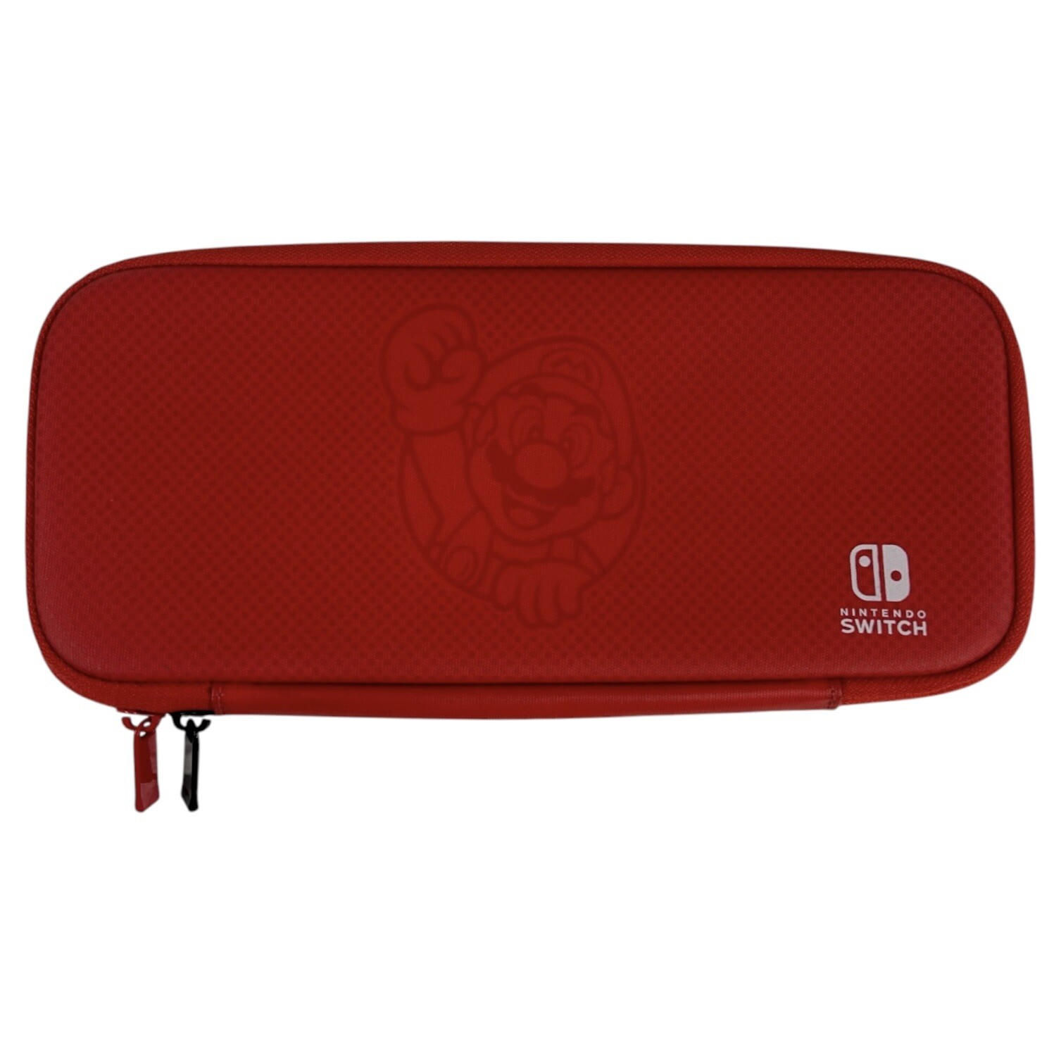 Nintendo Switch Carry Case Travel Mario Bowser Red Black Zip Bag