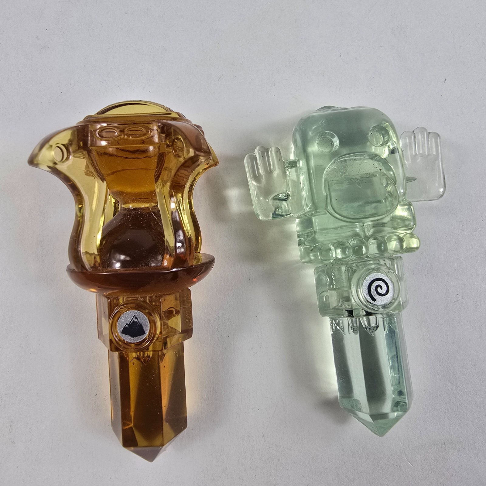 Lot 6 Skylanders Trap Team Crystals Tiki Hammer Toucan Hourglass Scepter Trap