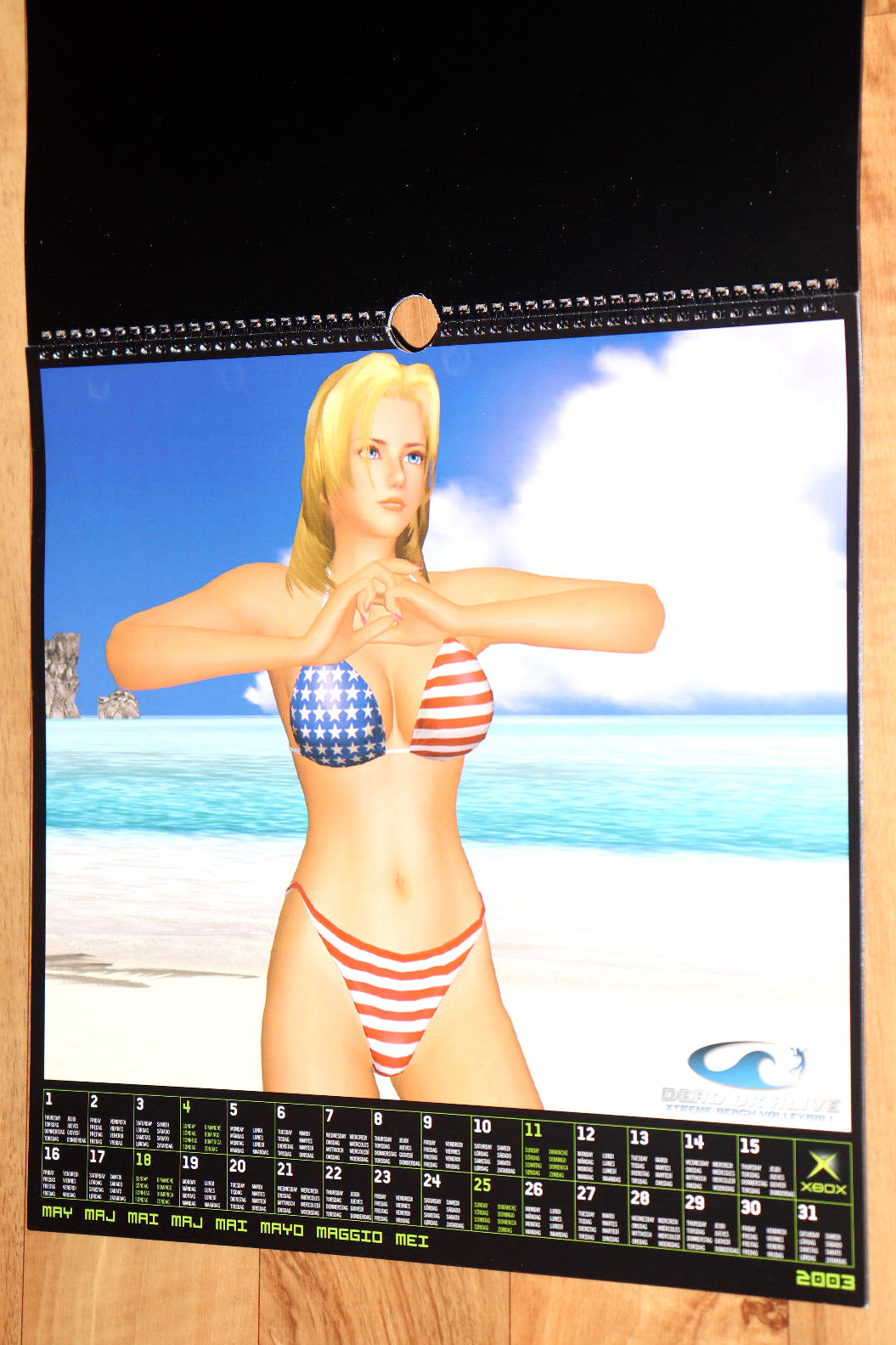 2003 Dead or Alive Xtreme Beach Volleyball Very Rare Calendar Collectible