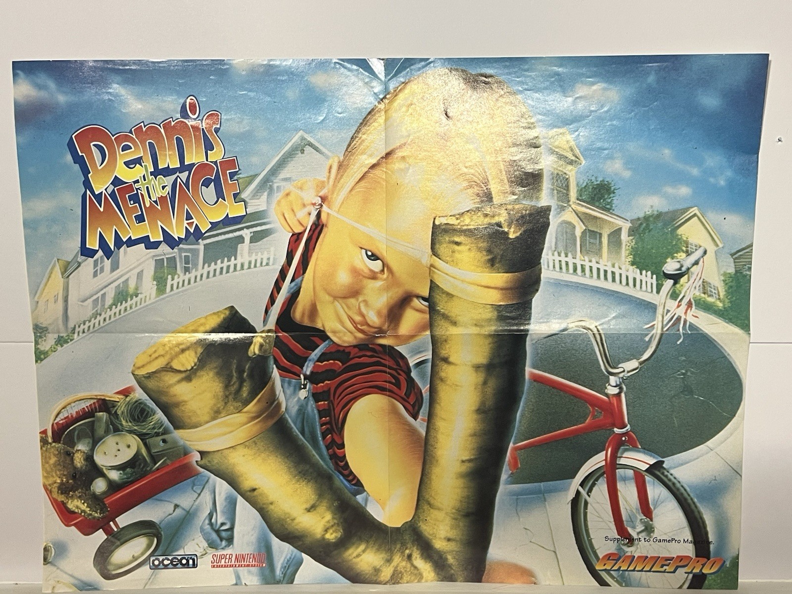 Dennis The Menace Super Nintendo 2sided Promo Poster