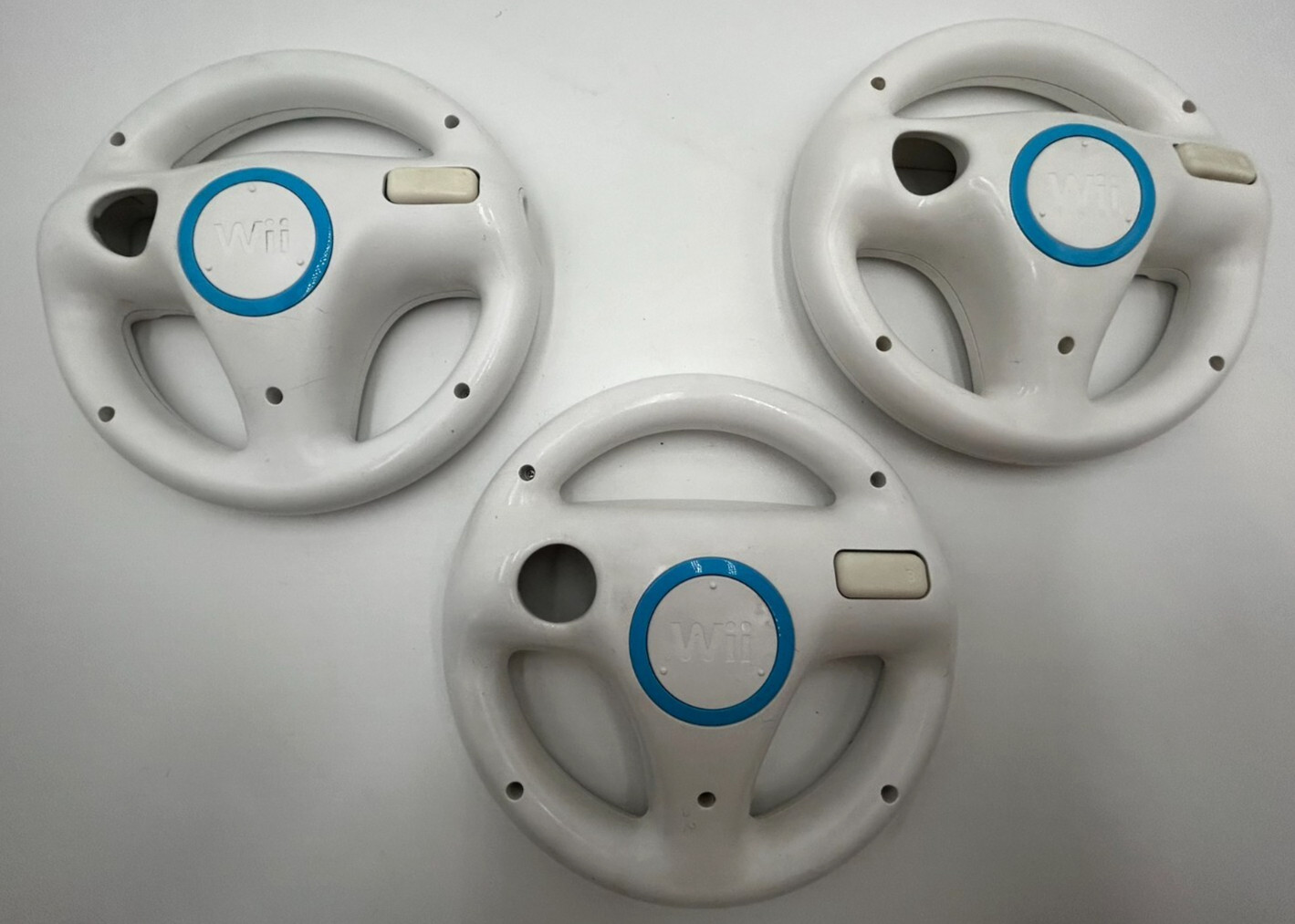 Nintendo Wii Racing Steering Wheels Remote Controllers Lot of 3