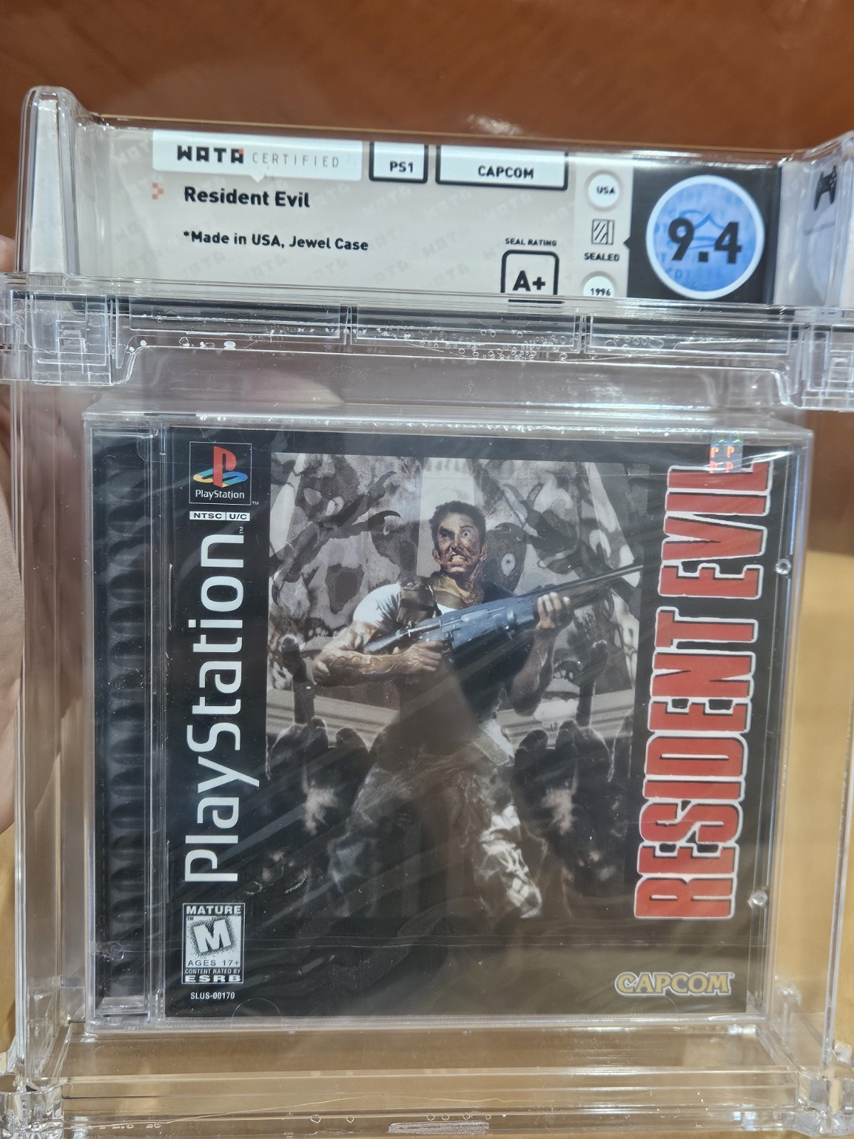 Resident Evil Sony PlayStation PS1 Jewel Case Sealed New WATA 9.4 A+ Graded