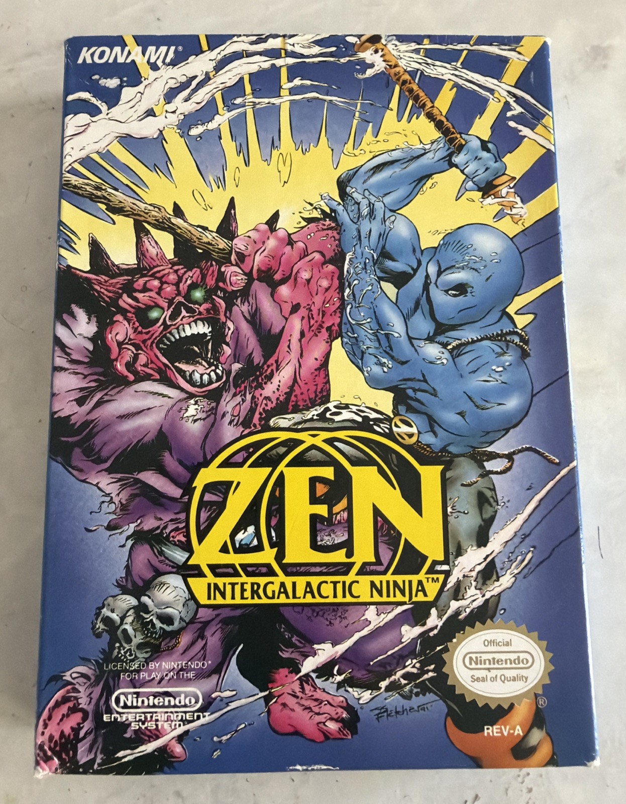 Zen: Intergalactic Ninja (Nintendo Entertainment System NES 1993) CIB/Complete