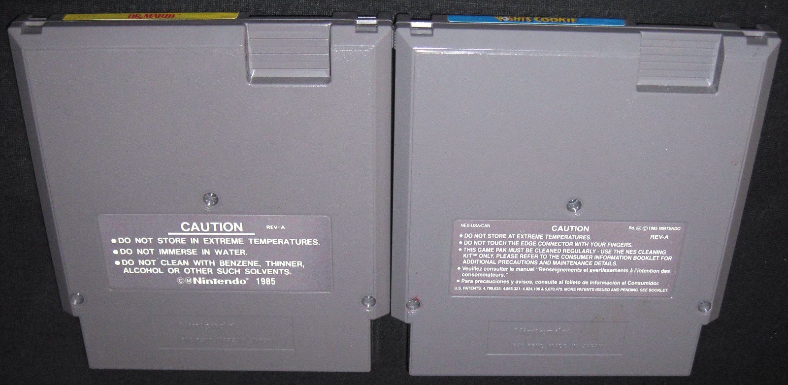 Dr. Mario + Yoshi’s Cookie (Nintendo NES) Lot of 2, Authentic, Tested