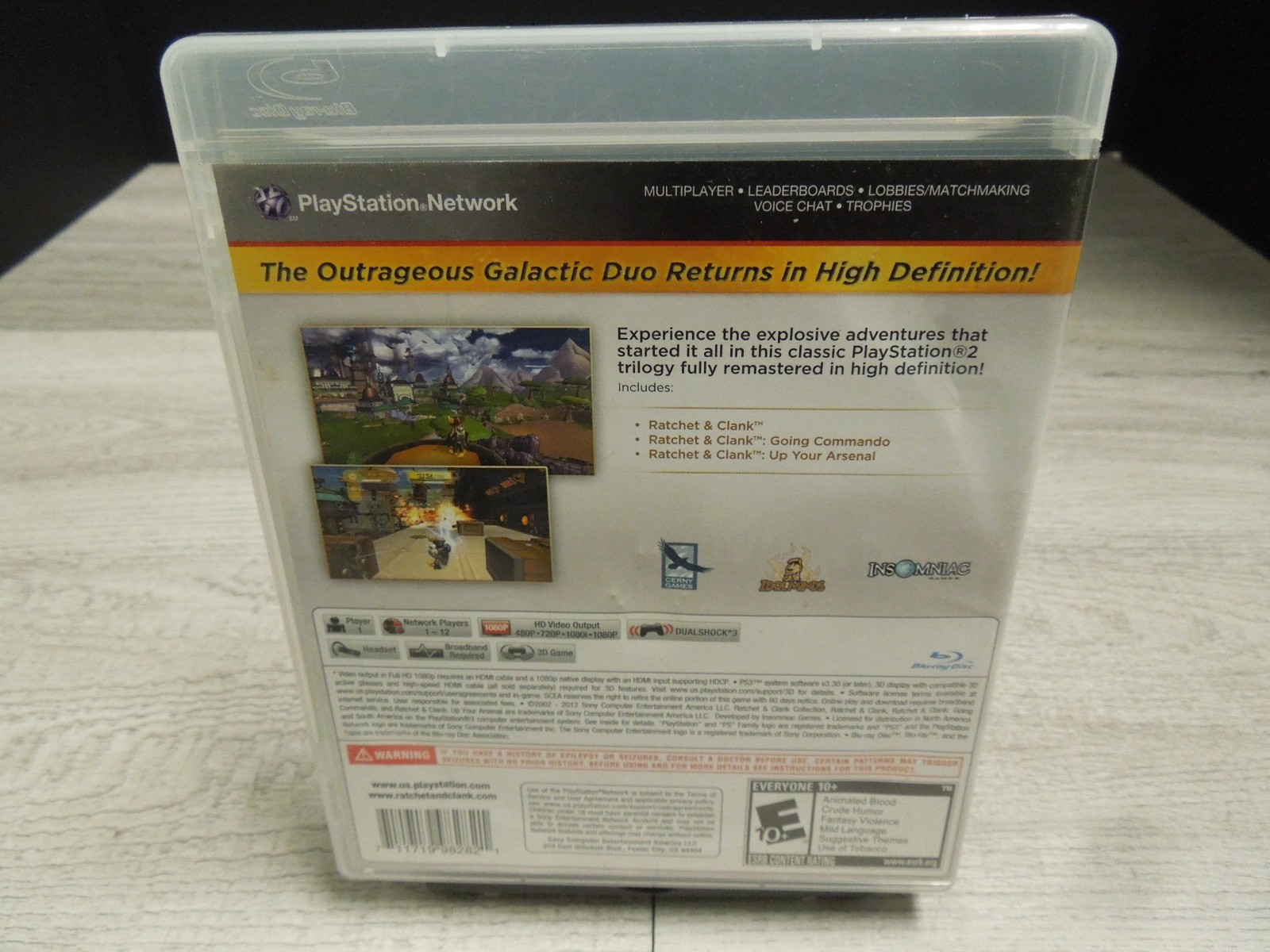 Ratchet & Clank Collection 2012 Sony Playstation 3 PS3 CIB Complete Video Game