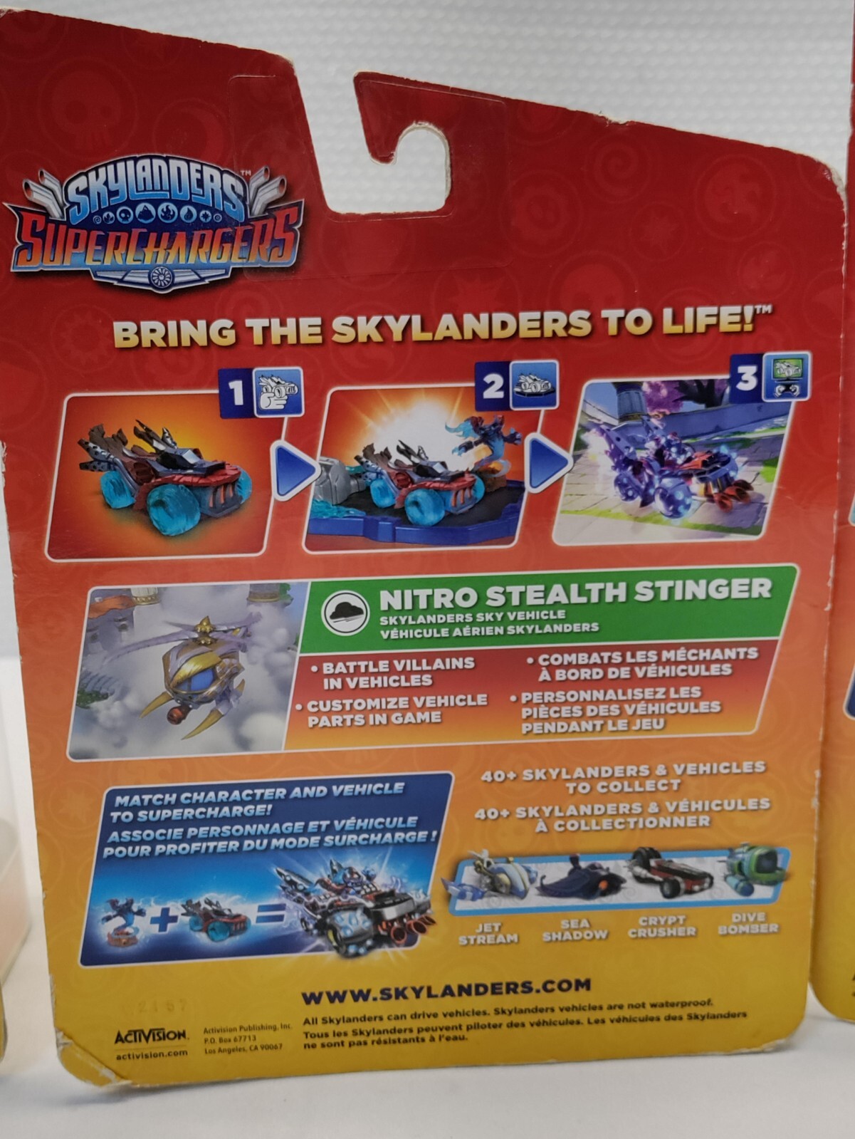 Lot of 3SkyLanders Superchargers High Volt, Nitro Stealth Stinger and Smash Hit