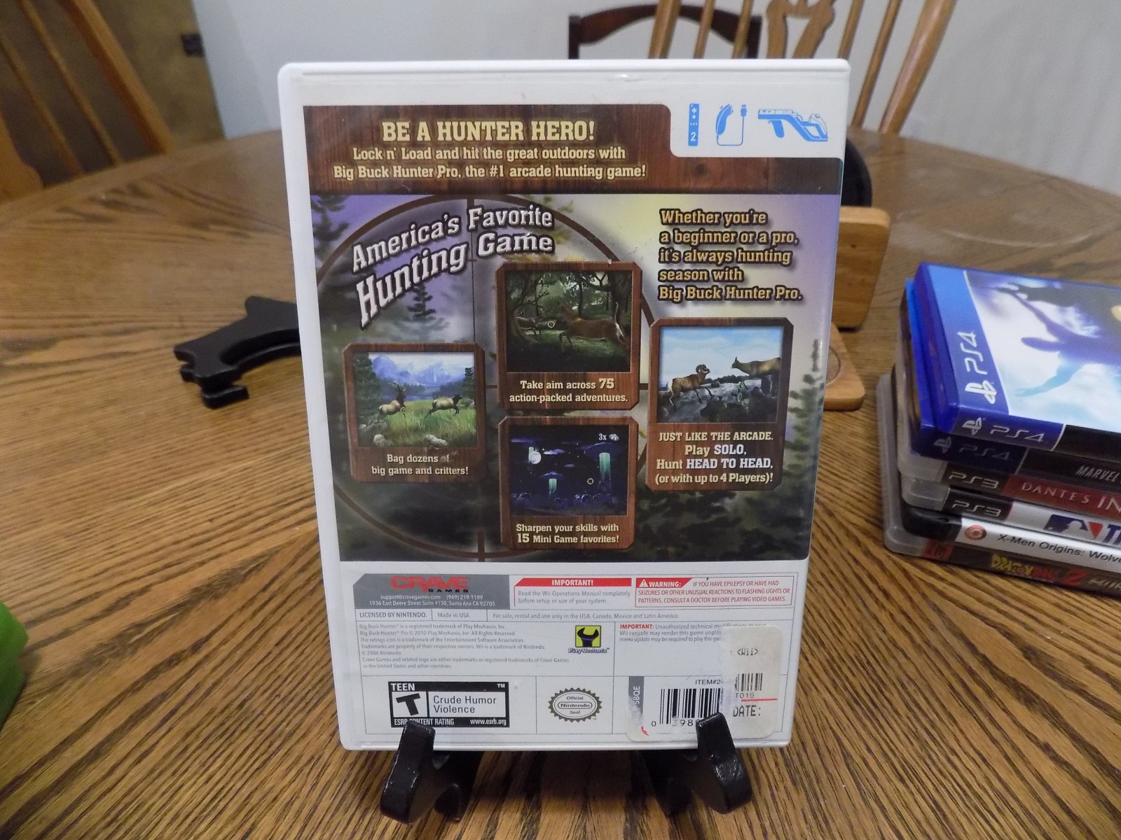 Big Buck Hunter Pro CIB game only good shape tested (Nintendo Wii, 2010)