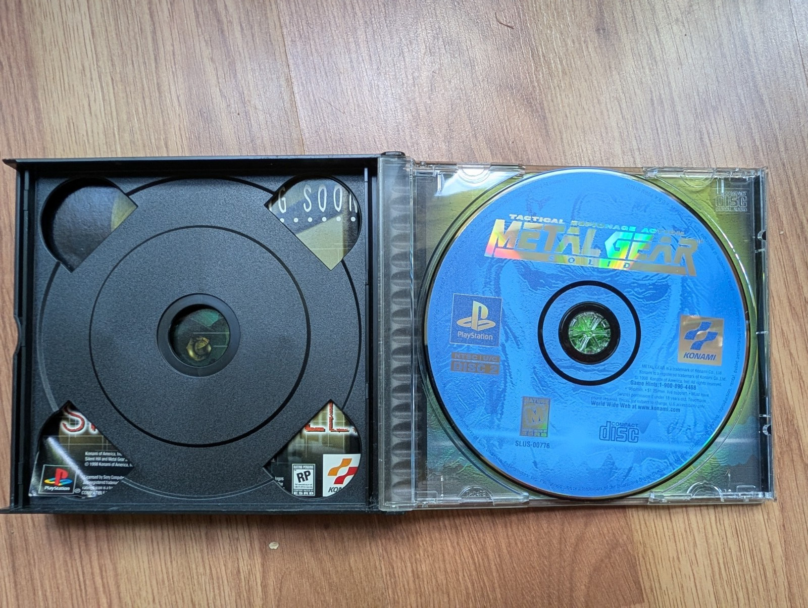 Metal Gear Solid PS1 Black Label CIB Complete 2 Disc Tested Sony PlayStation
