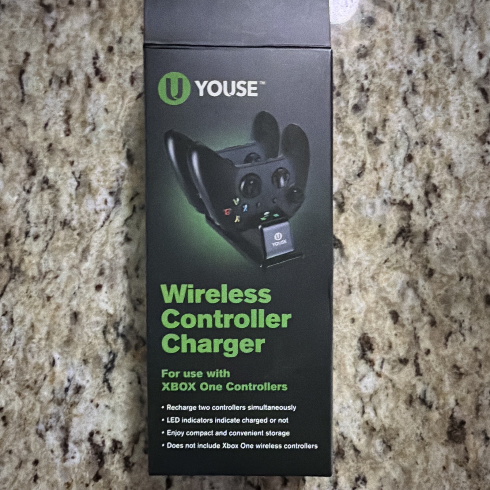 Youse Dual Charging Dock for Xbox One Controllers w/ 3ft Micro USB, LED