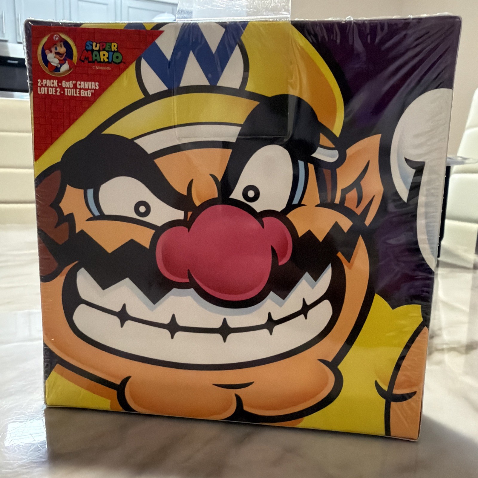 Wario and Bowser 6 x 6 Canvas Pictures By Pyramid Official Nintendo
