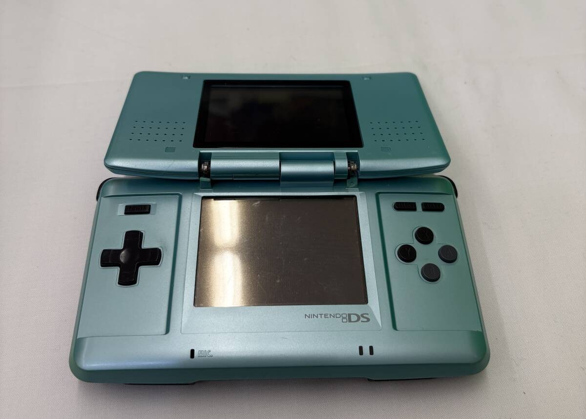 Nintendo DS Handheld Console Turquoise Blue Model NTR-001 With Box