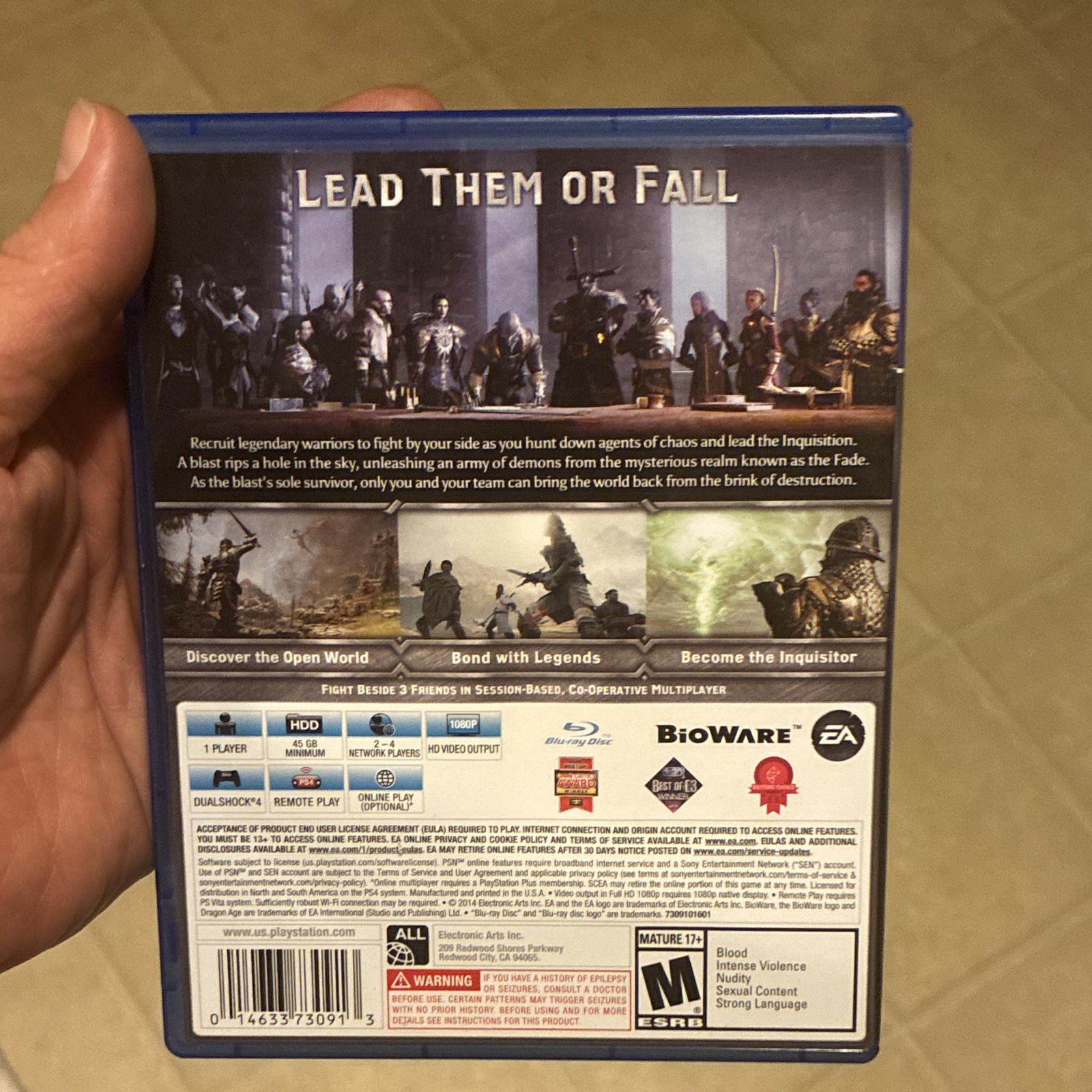 Electronic Arts Dragon Age: Inquisition (Dragon Age Series) M PS4 RPG NTSC MP