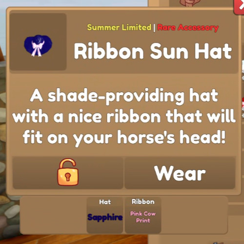 Wild horse islands WHI Roblox Sun Hats v2 (Pick yours!)