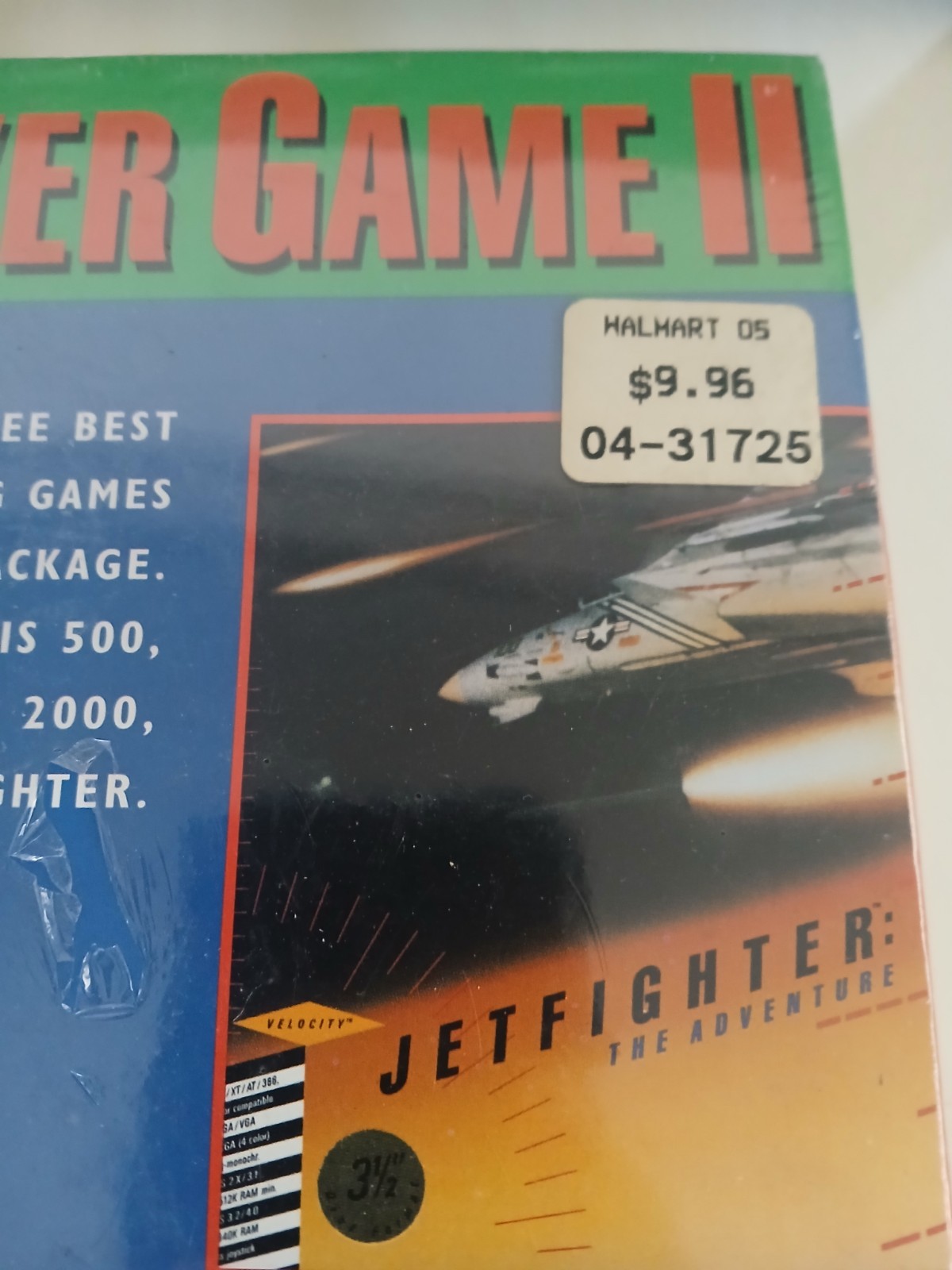 POWER GAME II: GUNSHIP 2000 INDIANAPOLIS 500 JETFIGHTER ADV PC 3.5″ NEW & SEALED