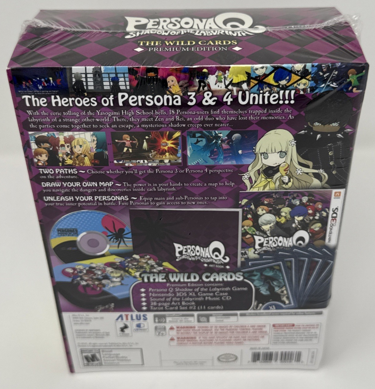 Persona Q Wild Cards Premium Edition Sealed 3DS Atlus Persona 3 4 Crossover