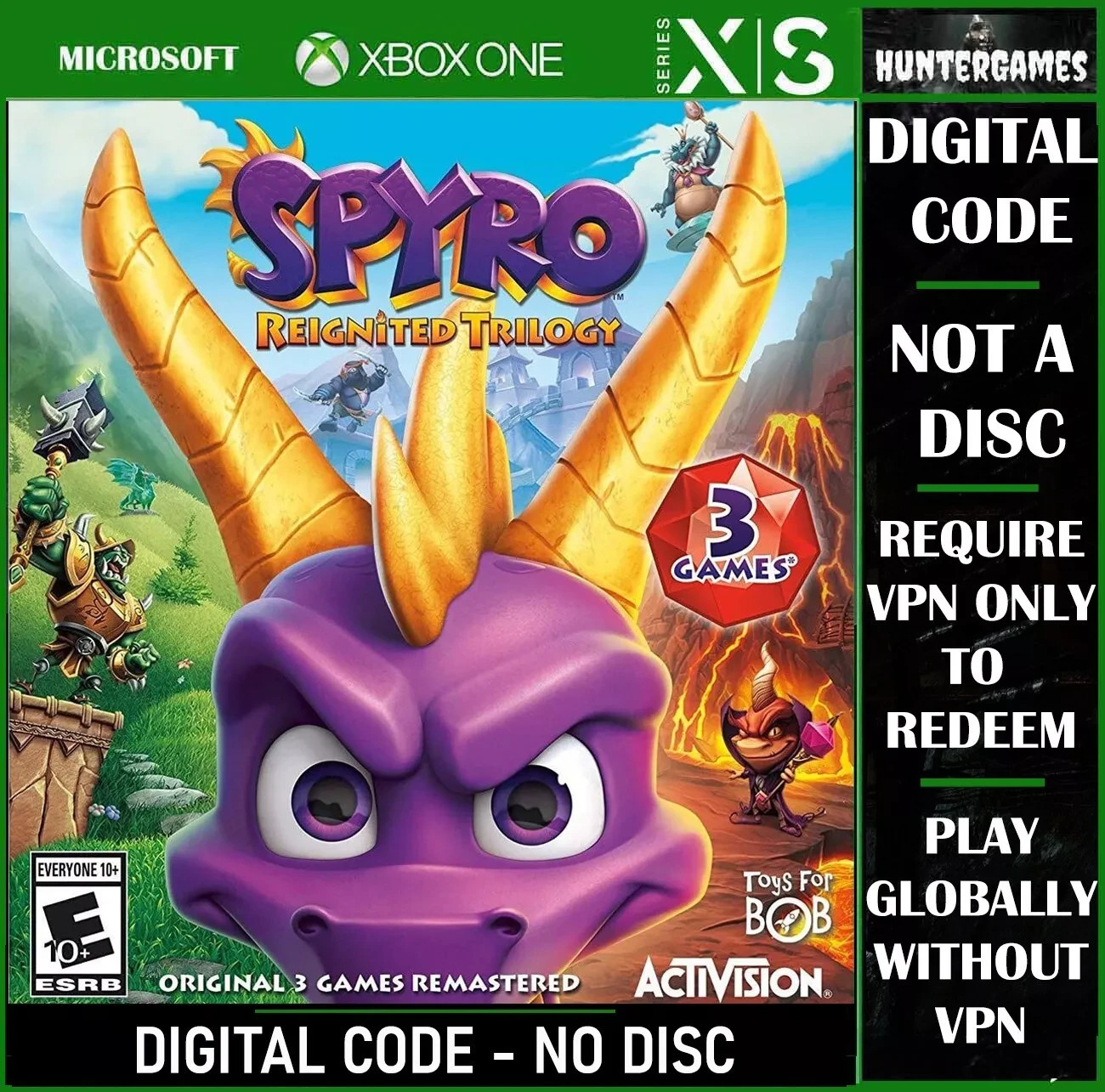 Spyro Reignited Trilogy (Xbox One X|S) Key Argentina Region ☑Play Global No Disk
