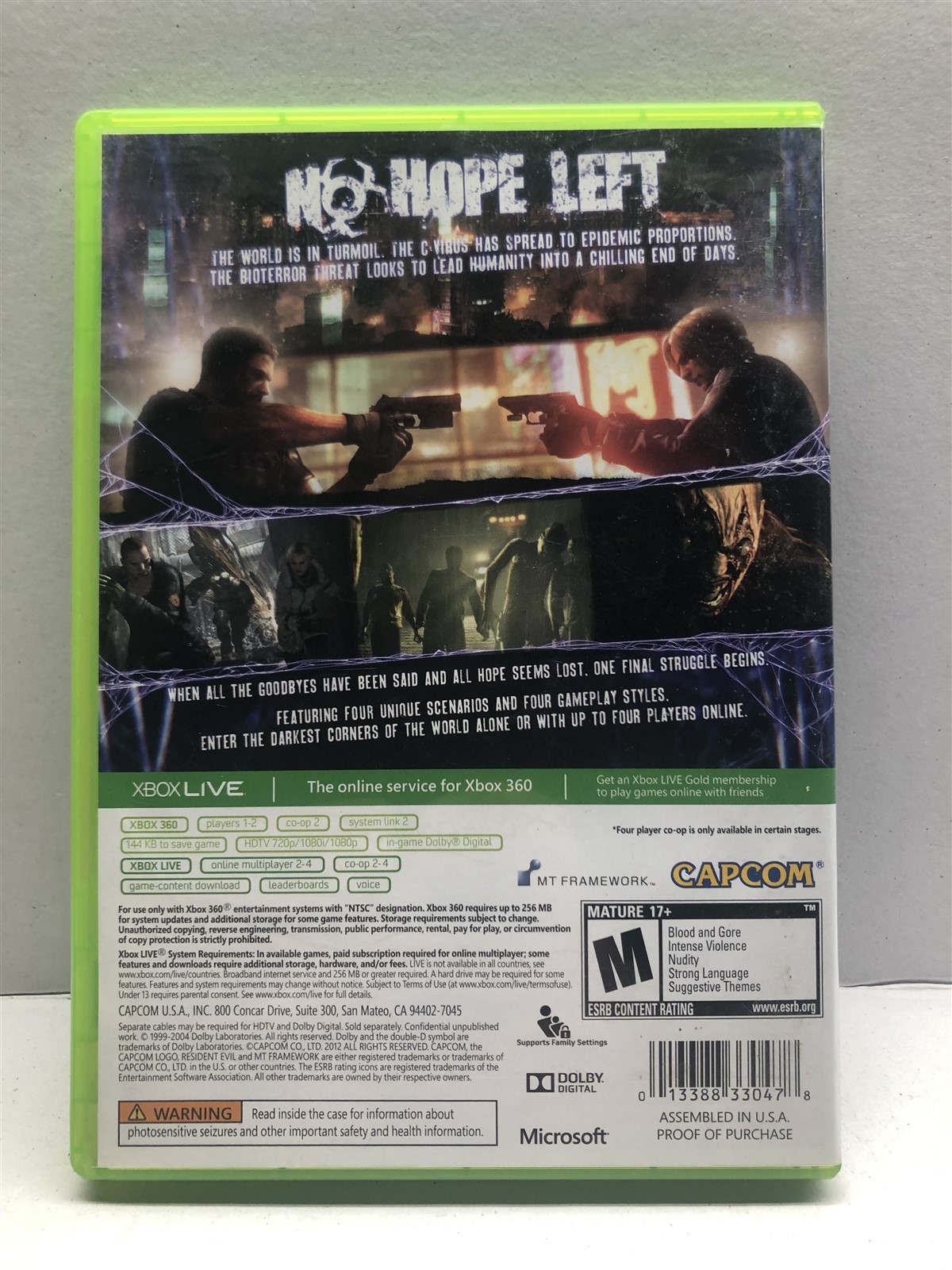 Resident Evil 6 (Xbox 360, 2012) Complete Tested Working – Free Ship