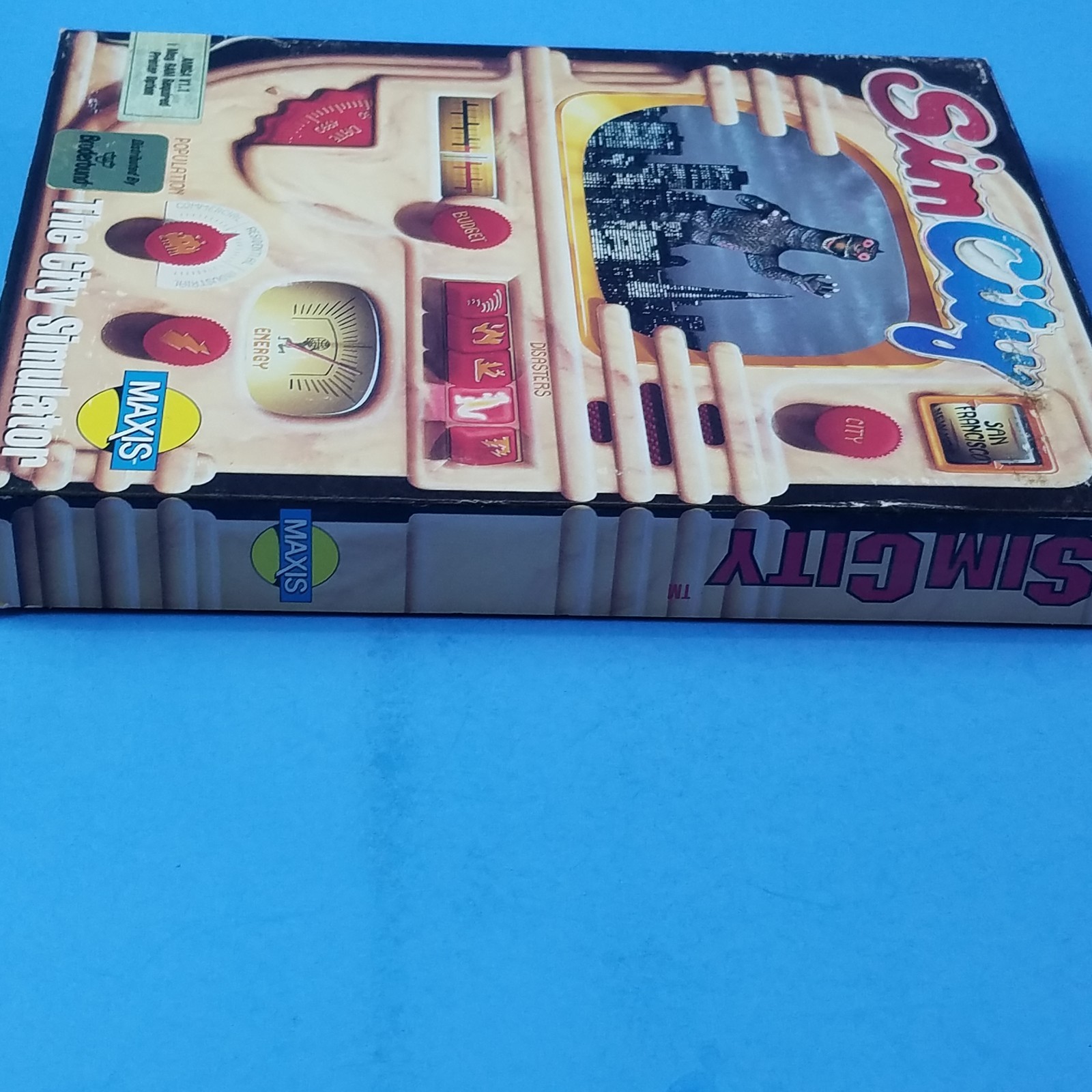 Sim City Commodore Amiga Game w/ Box Manual and Disk