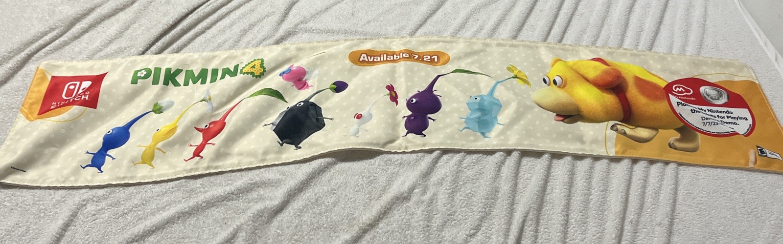 Pikmin 4 Store Display Promo Cloth Banner | Nintendo Gamestop Collectible| Rare