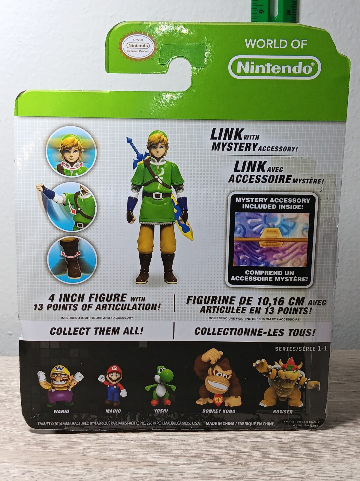 *FREE SHIP* 4″ LINK Skyward Sword The Legend of Zelda Jakks Pacific Nintendo