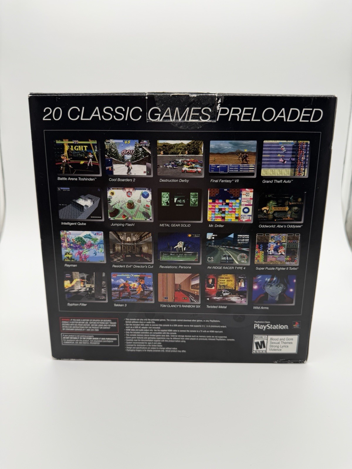 Sony PlayStation Classic Mini 2018 Complete In Box