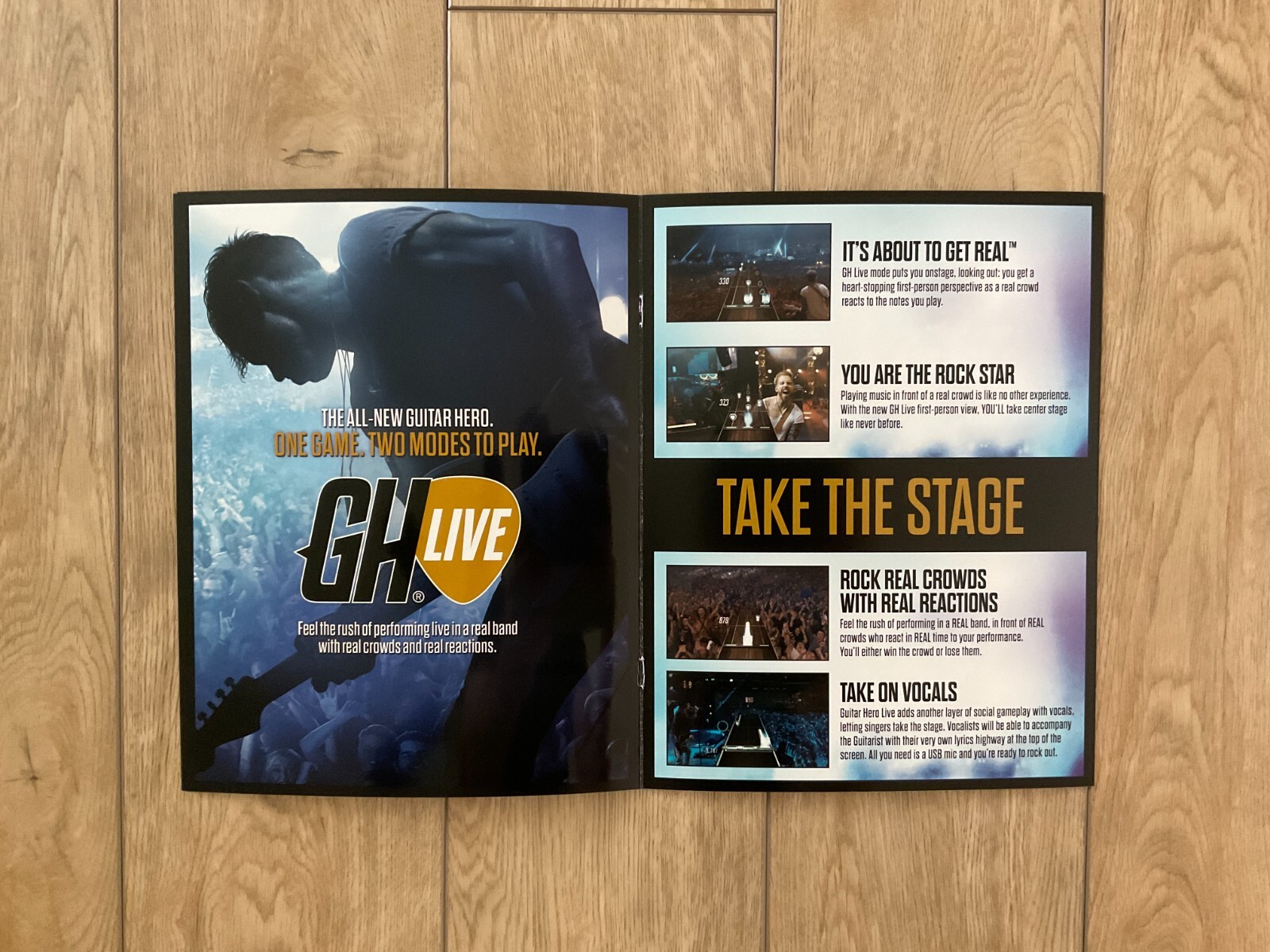 GUITAR HERO LIVE 2015 Video Game Retailer Launch Kit Glossy Promotional Booklet