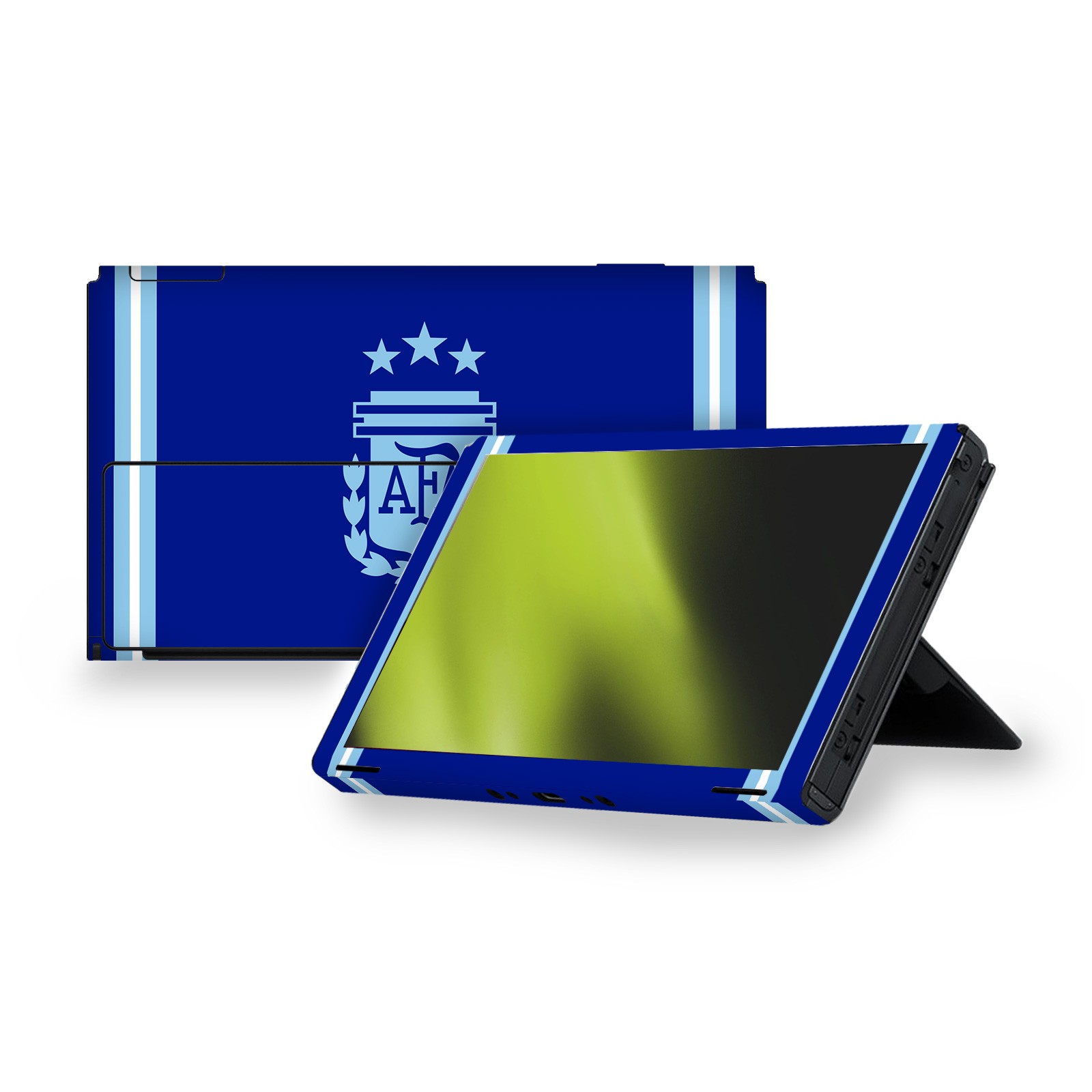 ARGENTINA FOOTBALL 2024/25 CREST KIT VINYL SKIN FOR NINTENDO SWITCH OLED BUNDLE