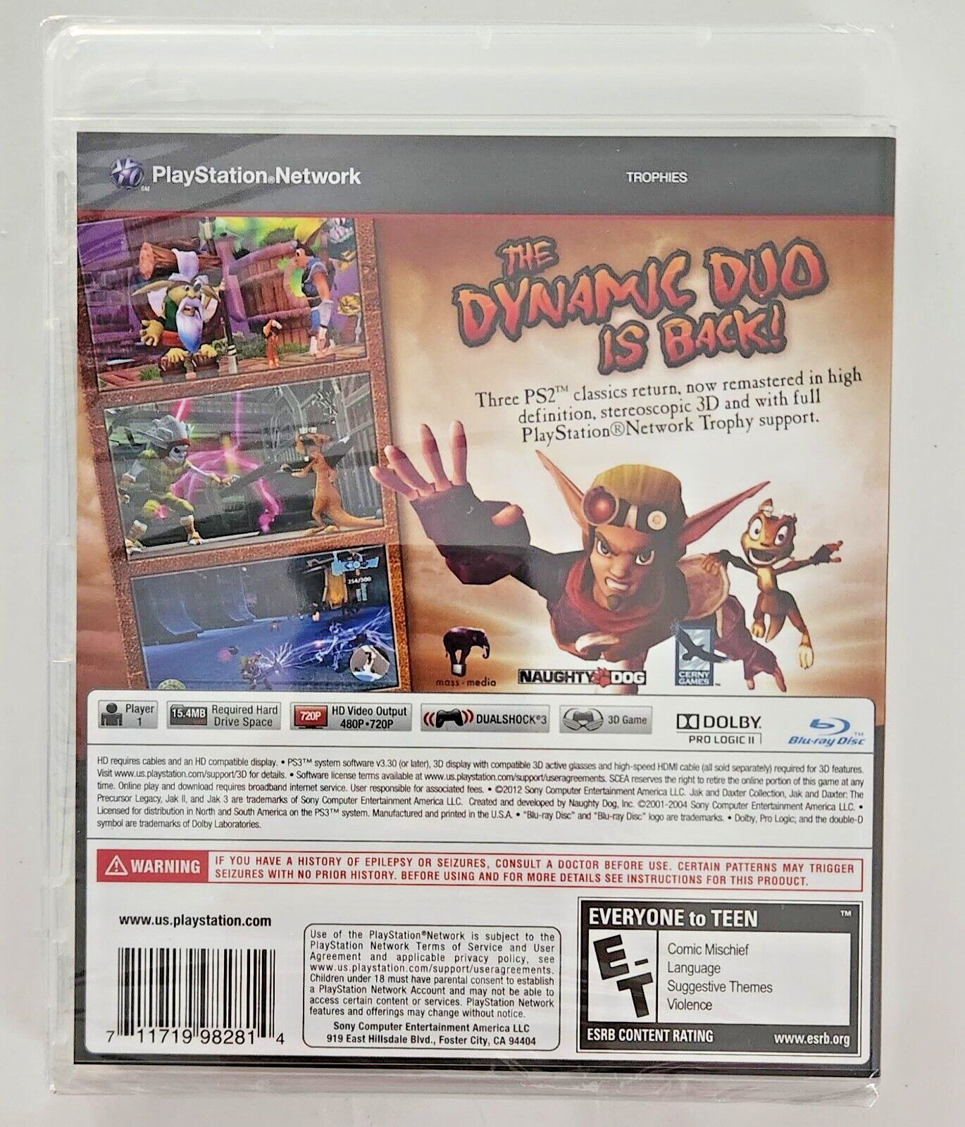 Jak & Daxter Collection PS3 Brand New Game (2012 Platform)