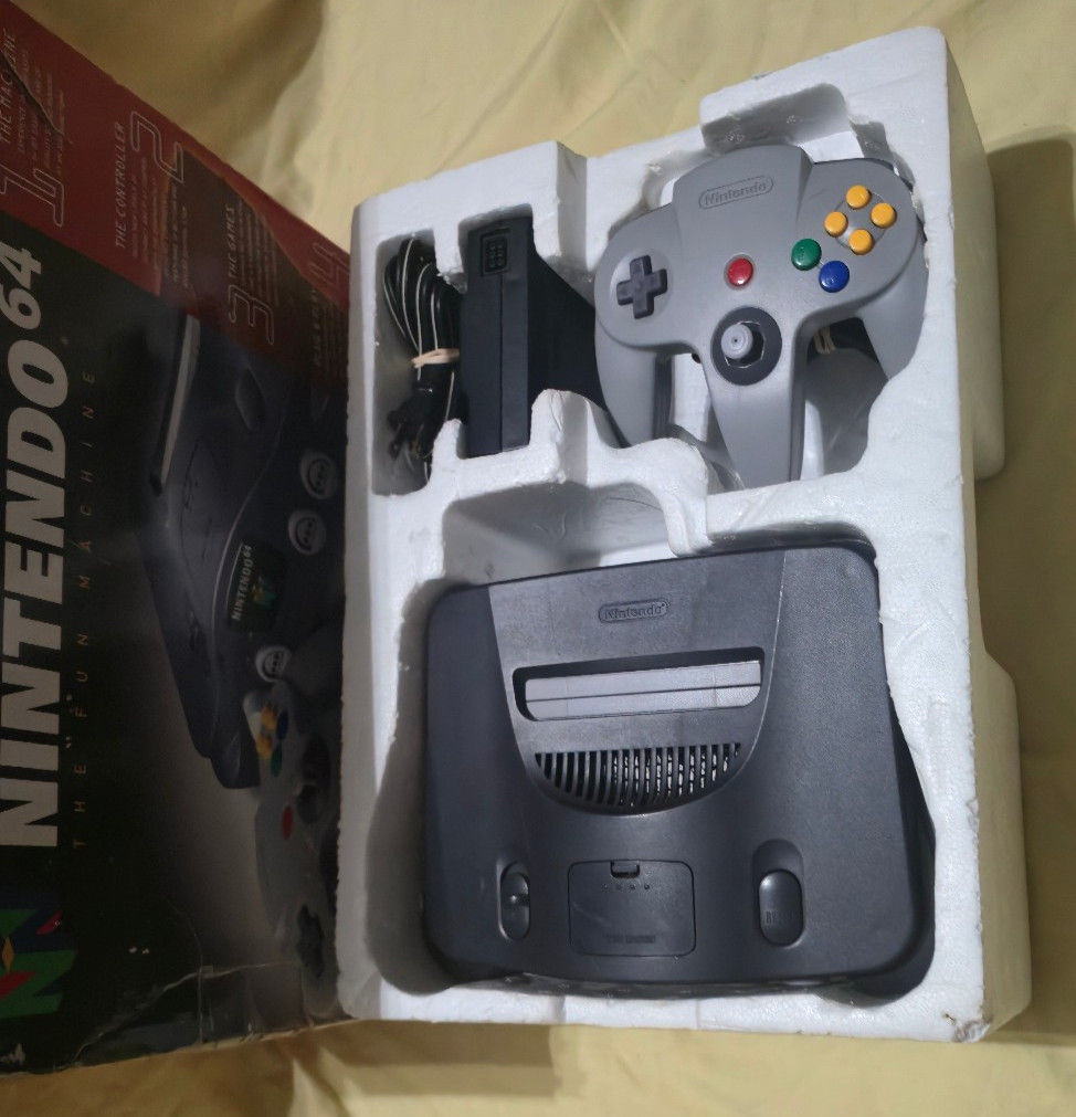 Nintendo 64 Console N64 Complete in Box CIB W/ Manual, Controller, Cables TESTED
