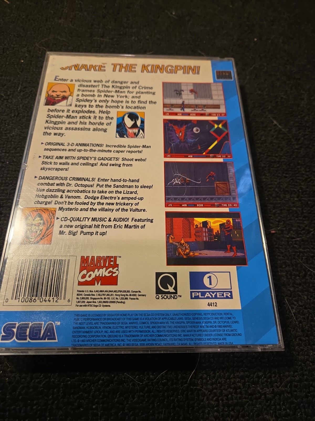 Amazing Spider-Man vs. The Kingpin (Sega CD, 1993)