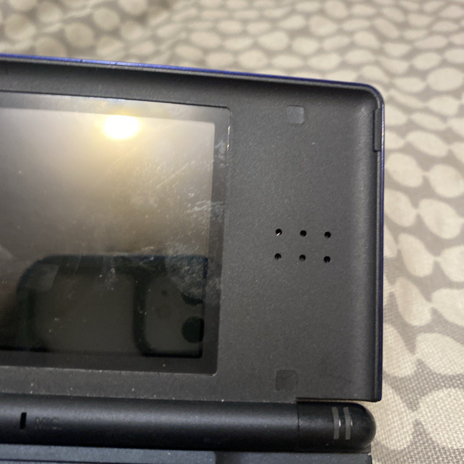 Nintendo DS Lite Blue/Black Handheld Console System With Game No Charger, Stylus