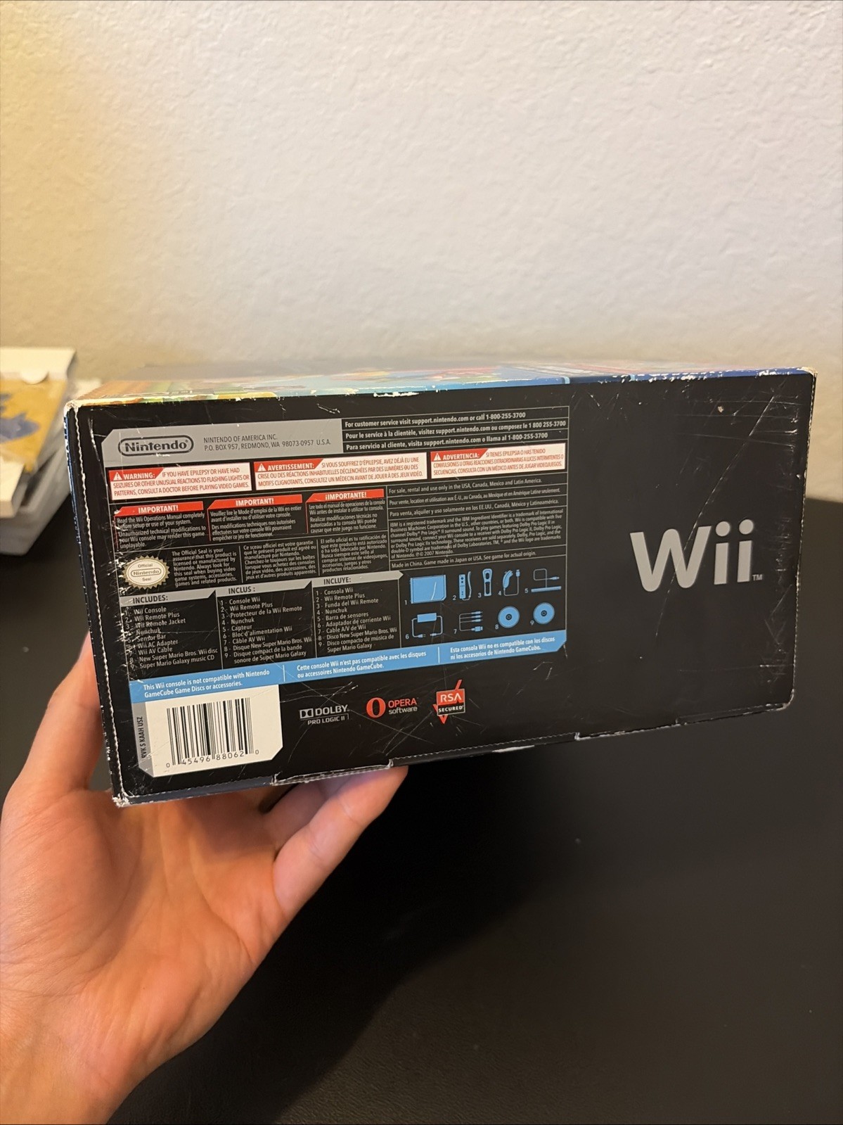 Nintendo Wii RVL-101 Console Bundle W/ 4 Games Soundtrack Remote Cables TESTED