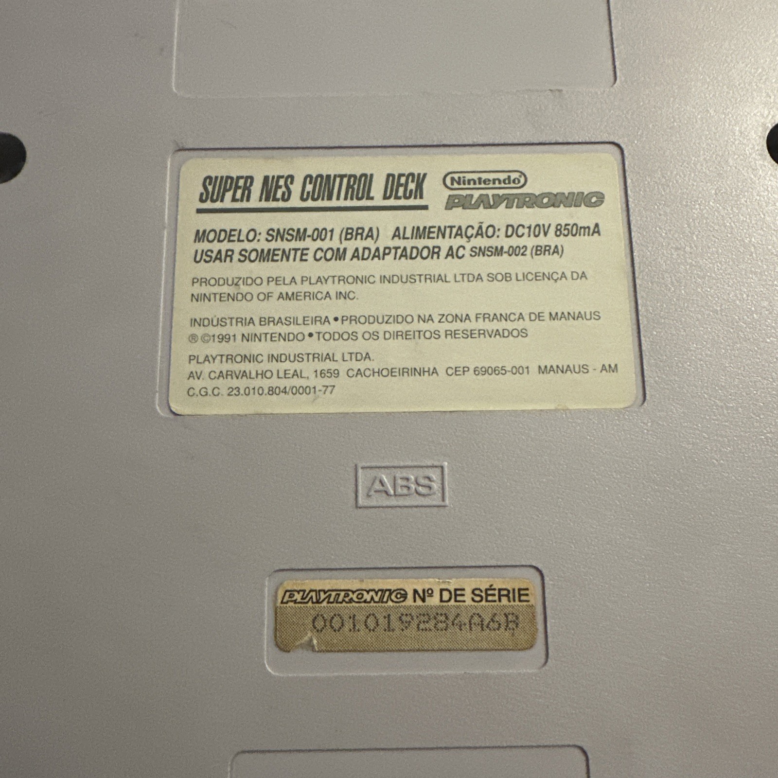 Playtronic Super Nintendo SNES Console Super Set Brazil – Complete W Super Mario