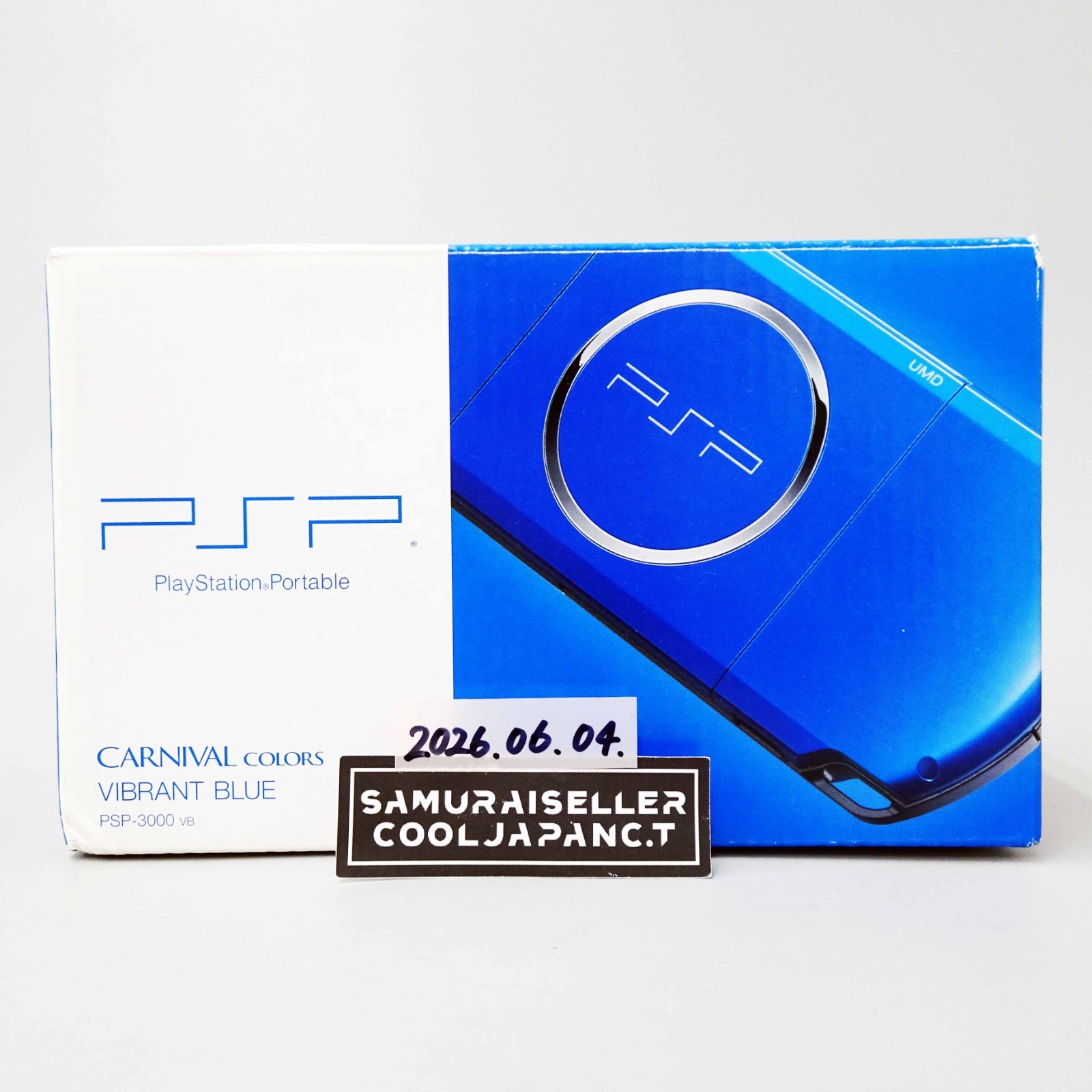 SONY PSP Playstation Portable Console Vibrant Blue PSP-3000 VB Japan Used