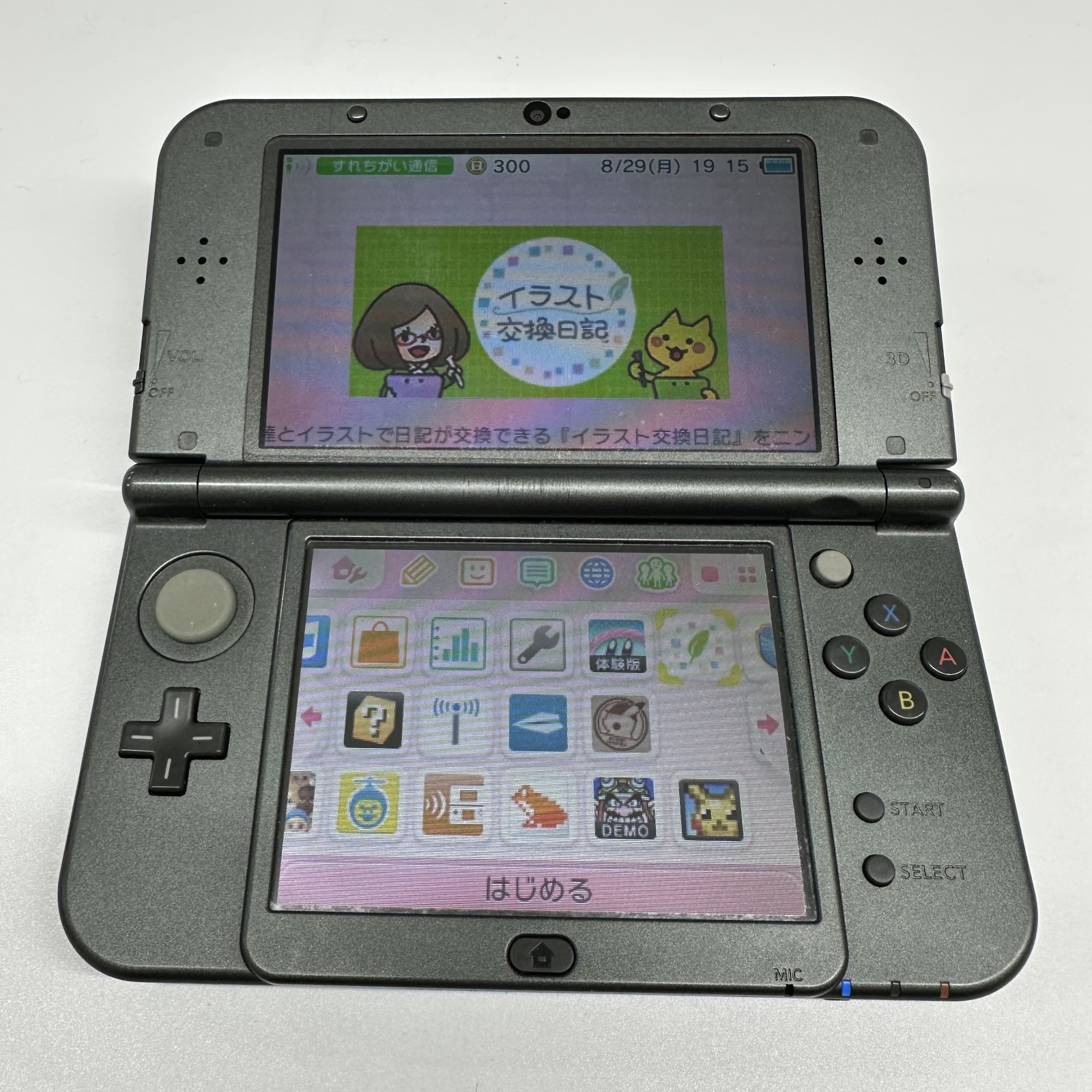 “EXCELLENT” Nintendo new 3DS LL XL Metallic black NTSC-J W/ STYLUS