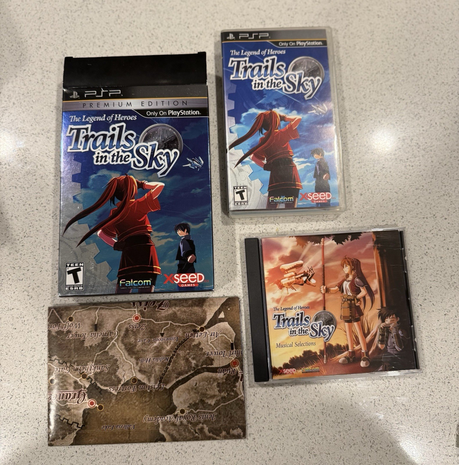 Legend of Heroes: Trails in the Sky Premium Edition (Sony PSP, 2011) CIB TESTED!