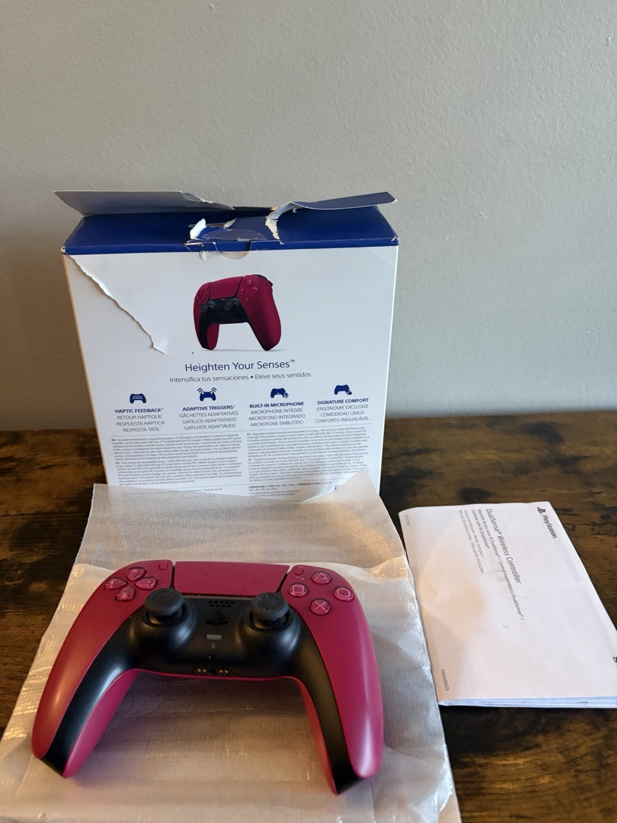 Sony PlayStation 5 PS5 DualSense Wireless Controller CFI-ZCT1W Cosmic Red