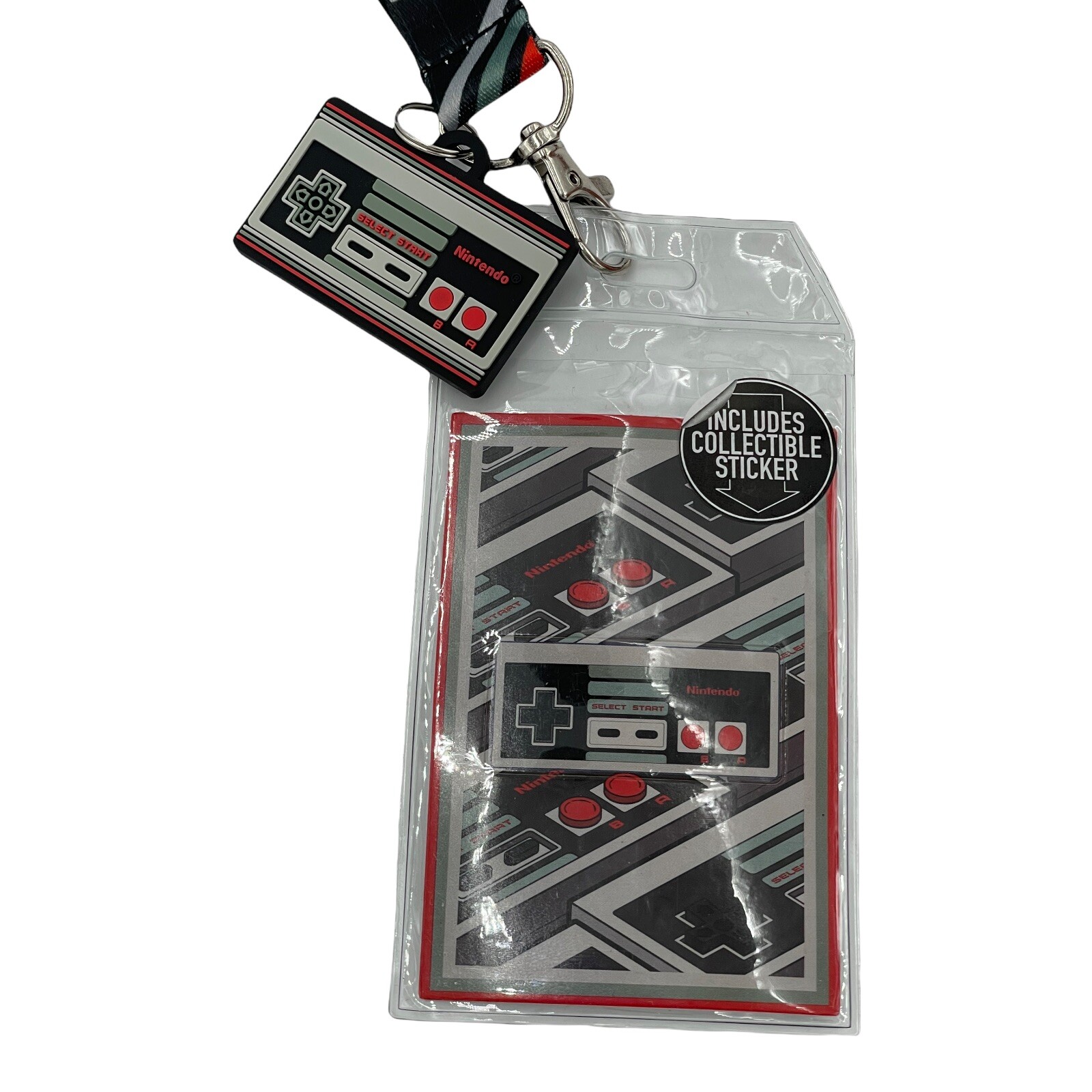 Official Nintendo Licensed Controller Lanyard ID Badge Holder Key Chain Charm