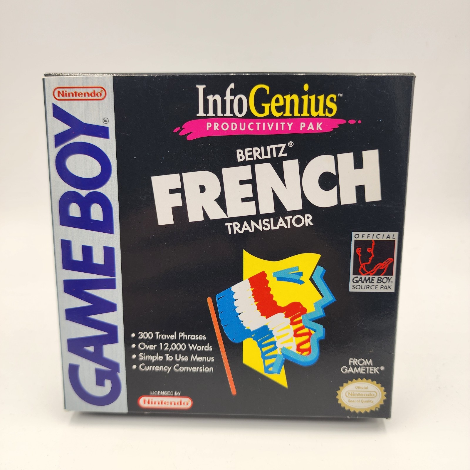 InfoGenius Productivity Pak: Berlitz French Translator – GameBoy *pre-owned